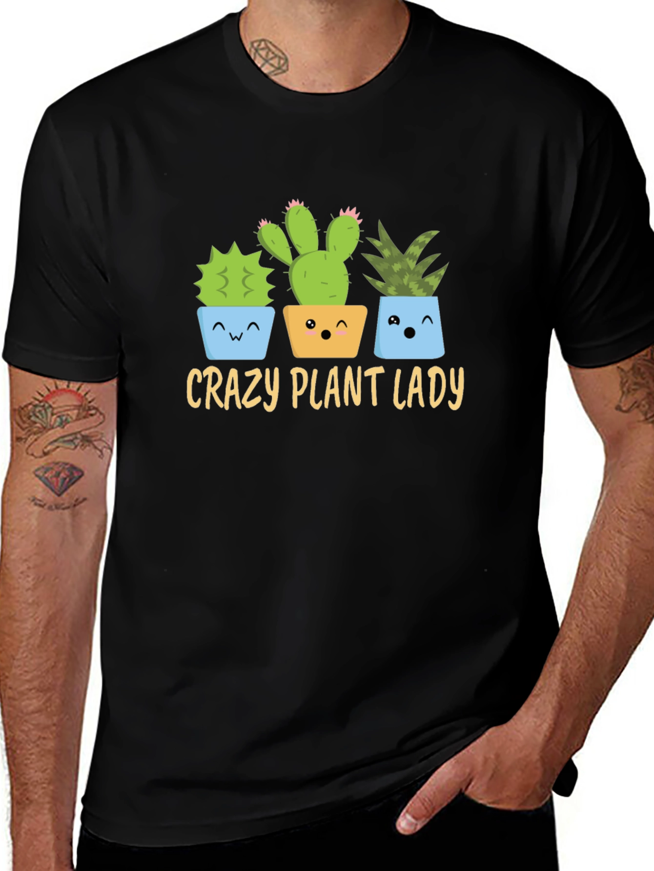 Crazy Plant Lady T-Shirt - Succulent Design