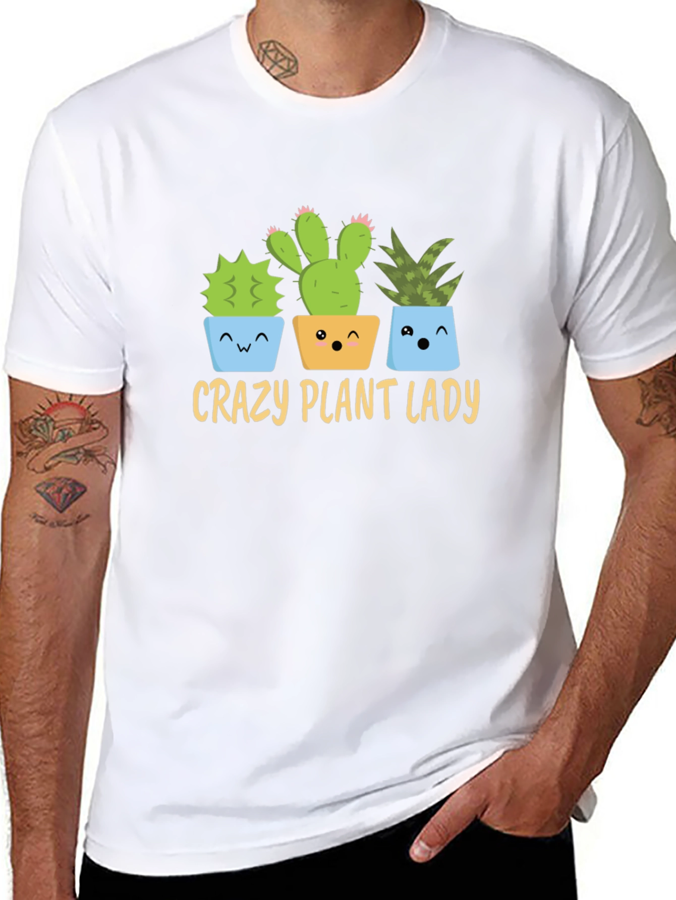 Crazy Plant Lady T-Shirt - Succulent Design
