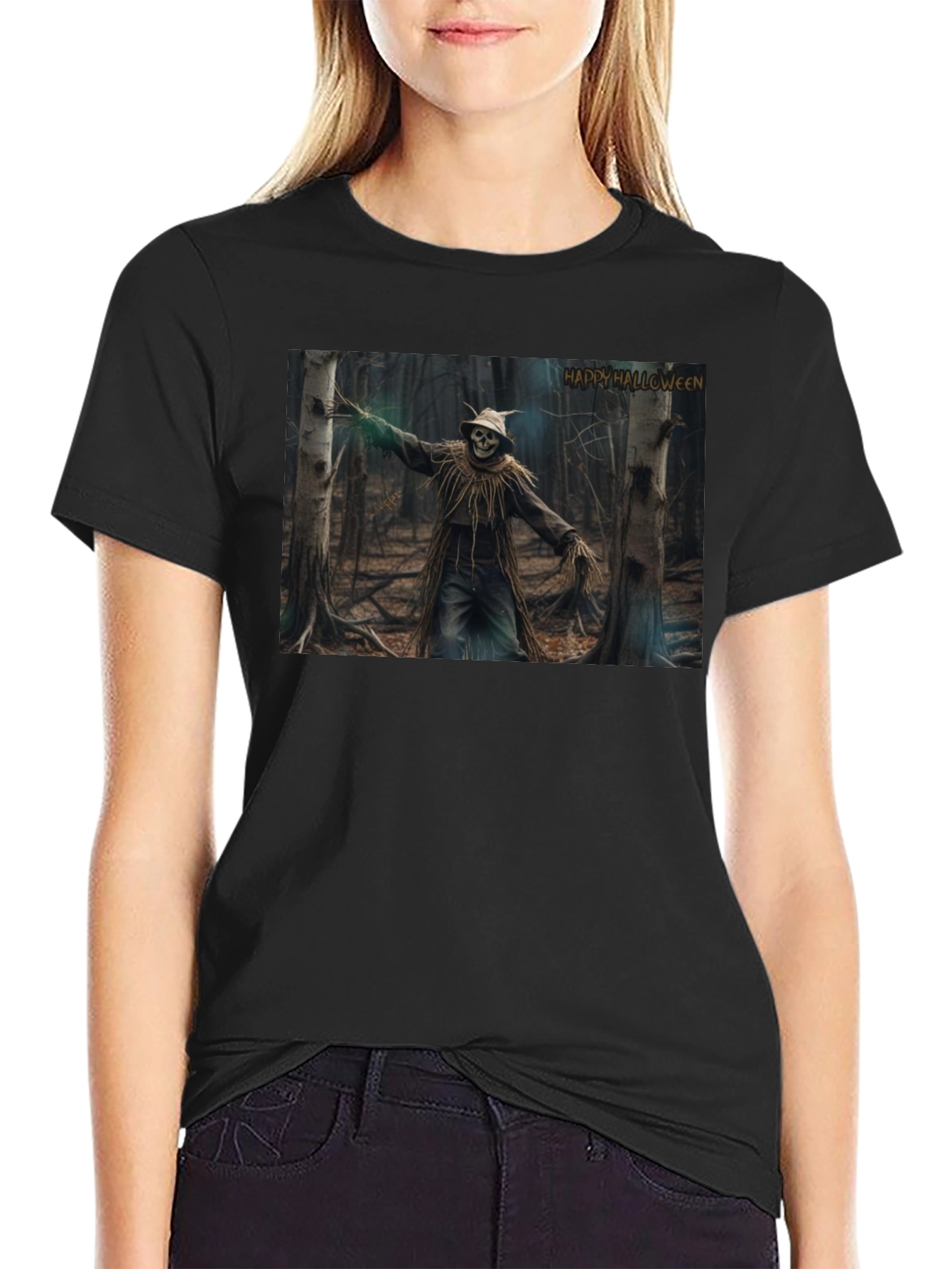 Halloween Scarecrow Forest T-Shirt
