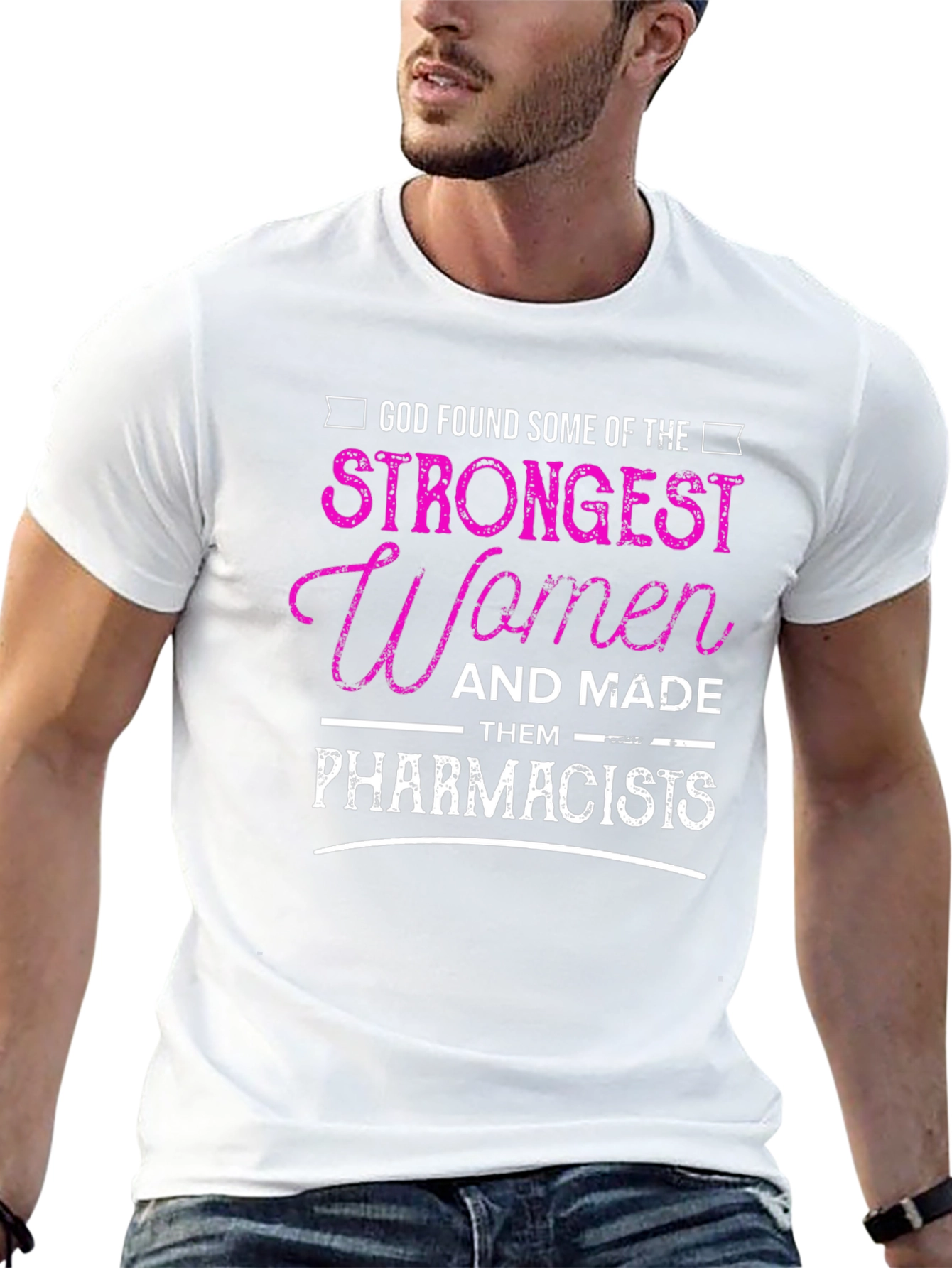 Strong Women Pharmacist Graphic Tee