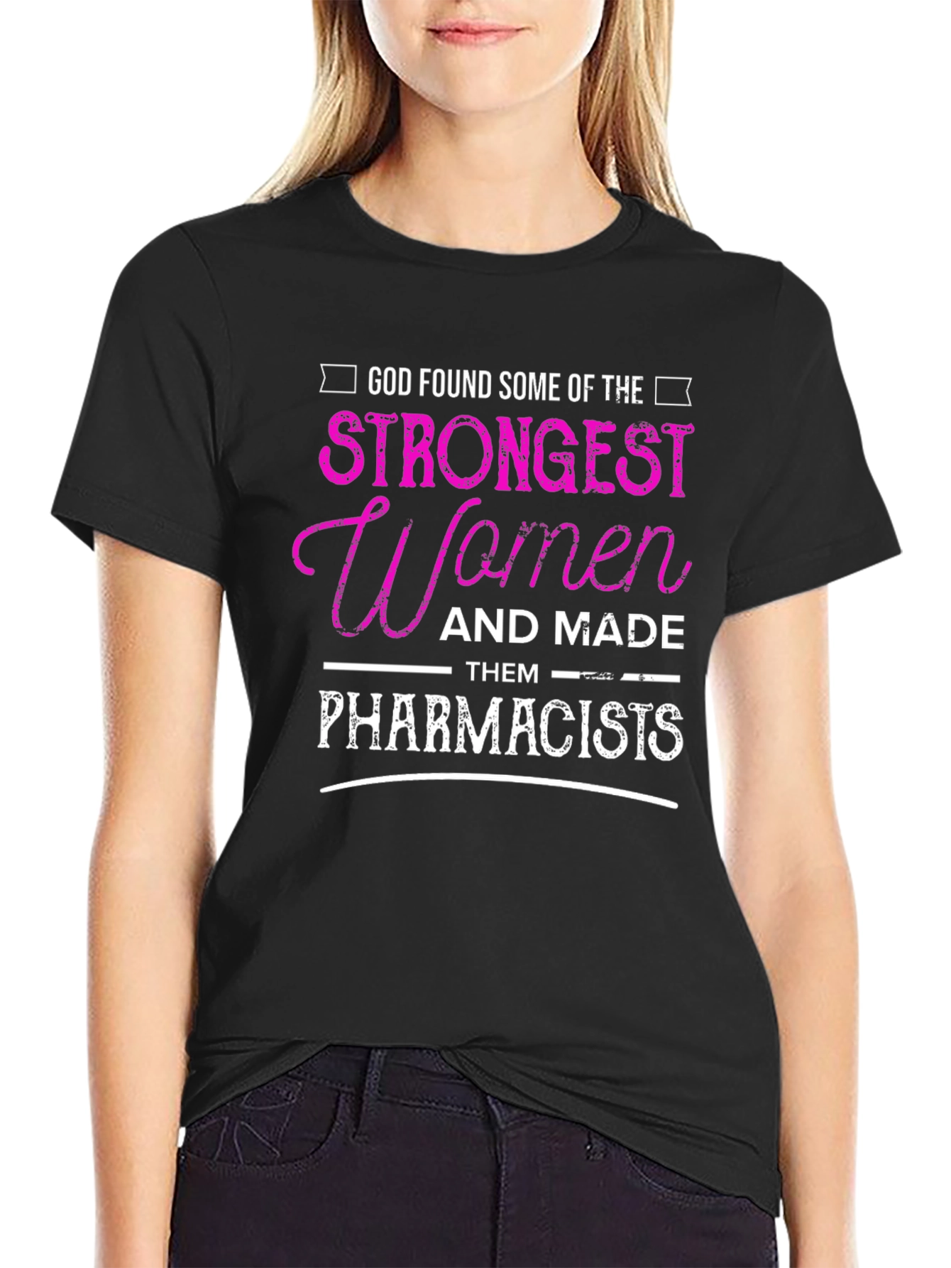 Strong Women Pharmacist Graphic Tee
