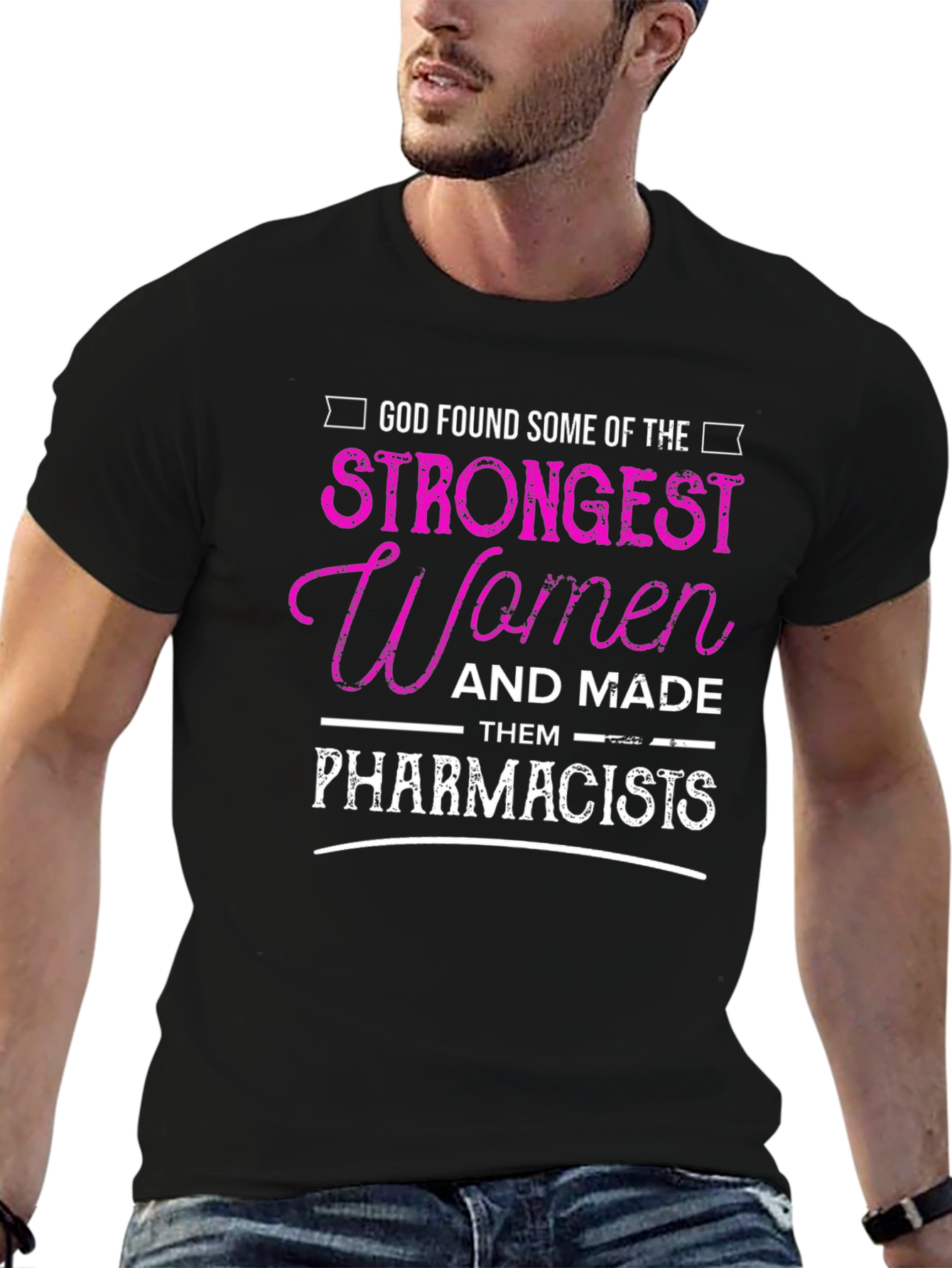 Strong Women Pharmacist Graphic Tee