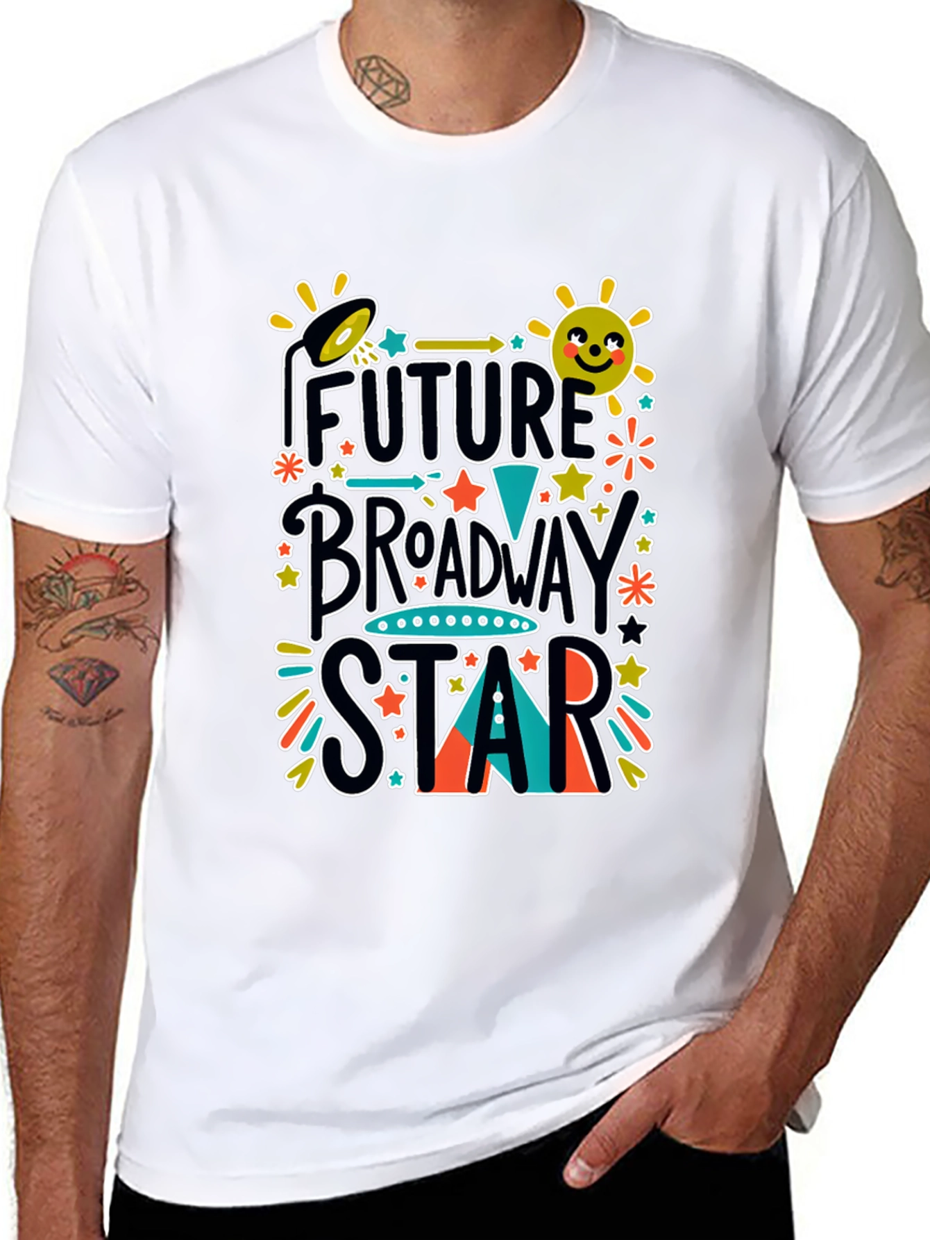 Future Broadway Star Graphic Tee - Black