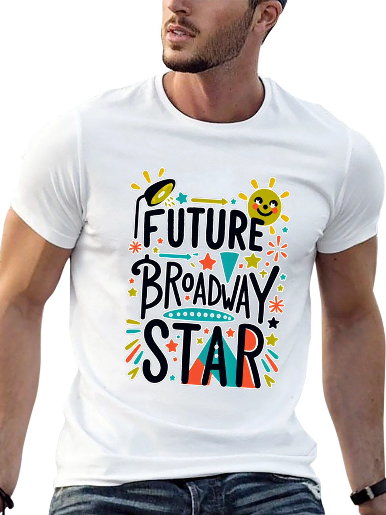 Future Broadway Star Graphic Tee - Black