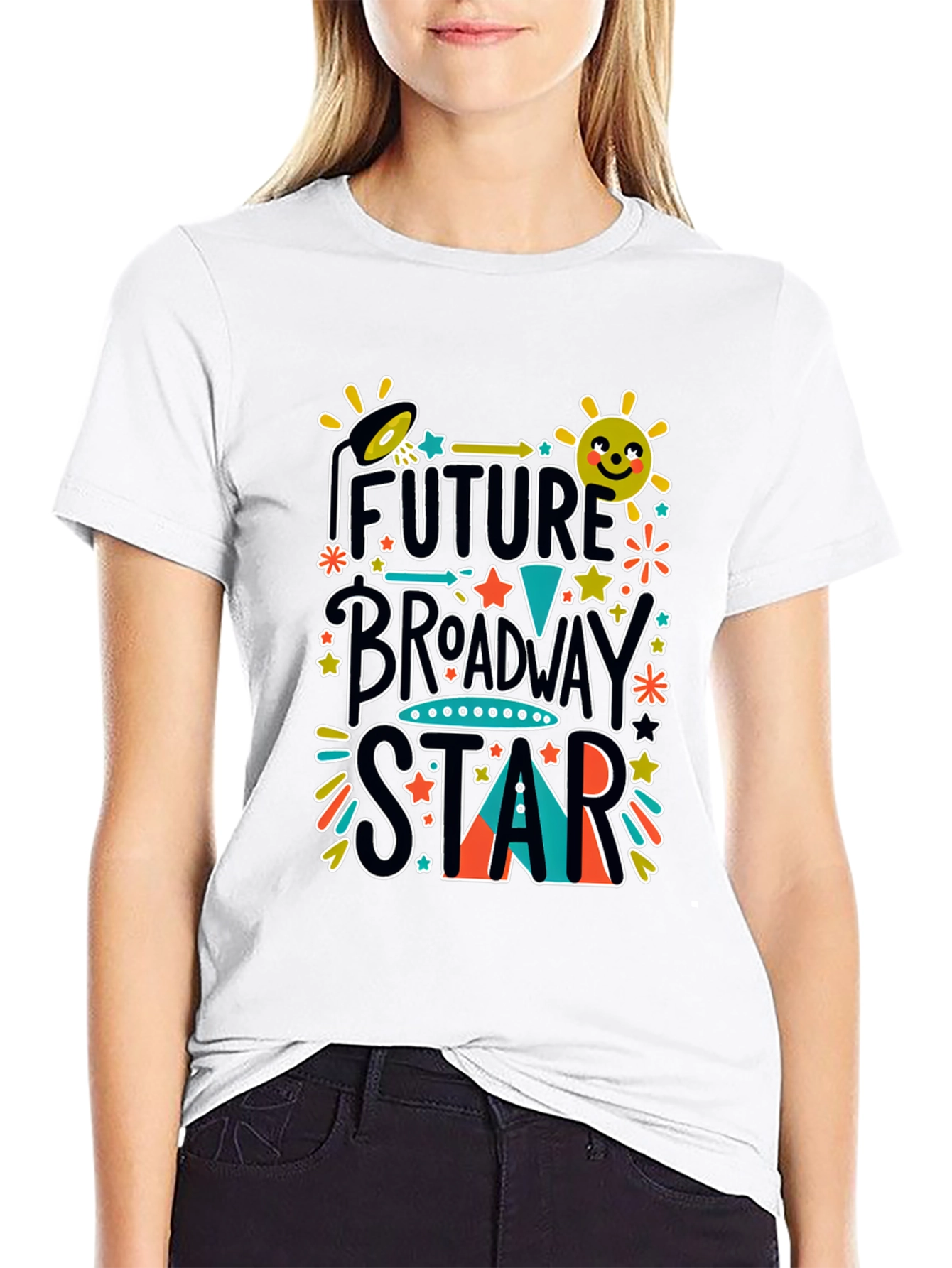 Future Broadway Star Graphic Tee - Black