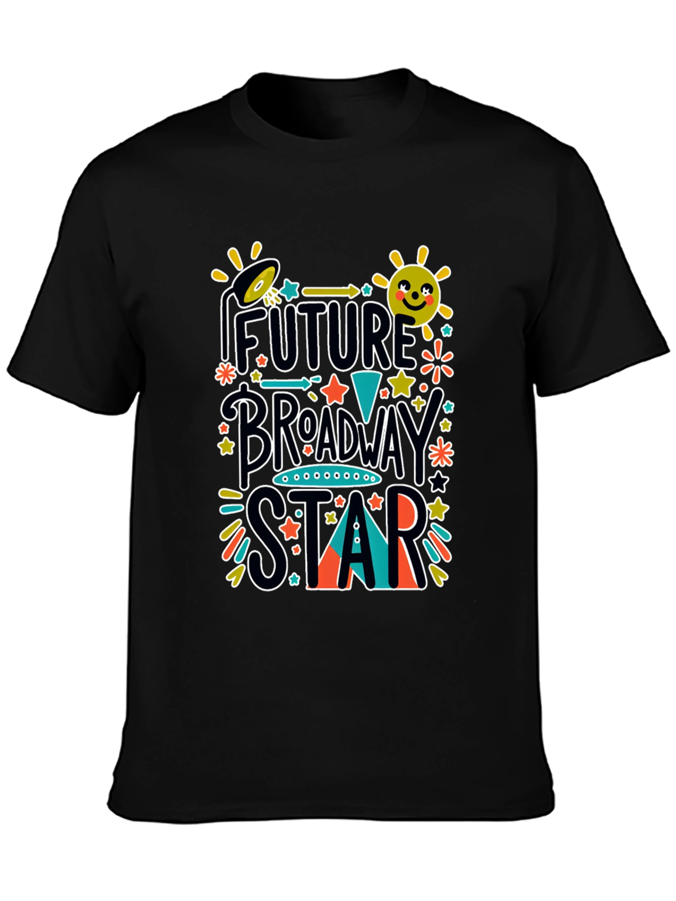 Future Broadway Star Graphic Tee - Black