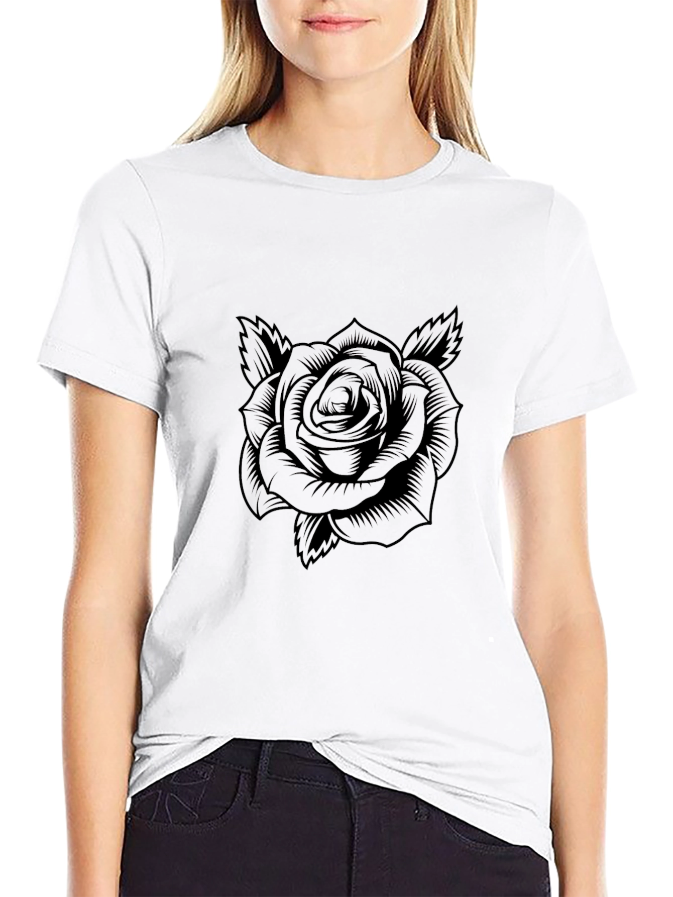 Black Rose Graphic T-Shirt