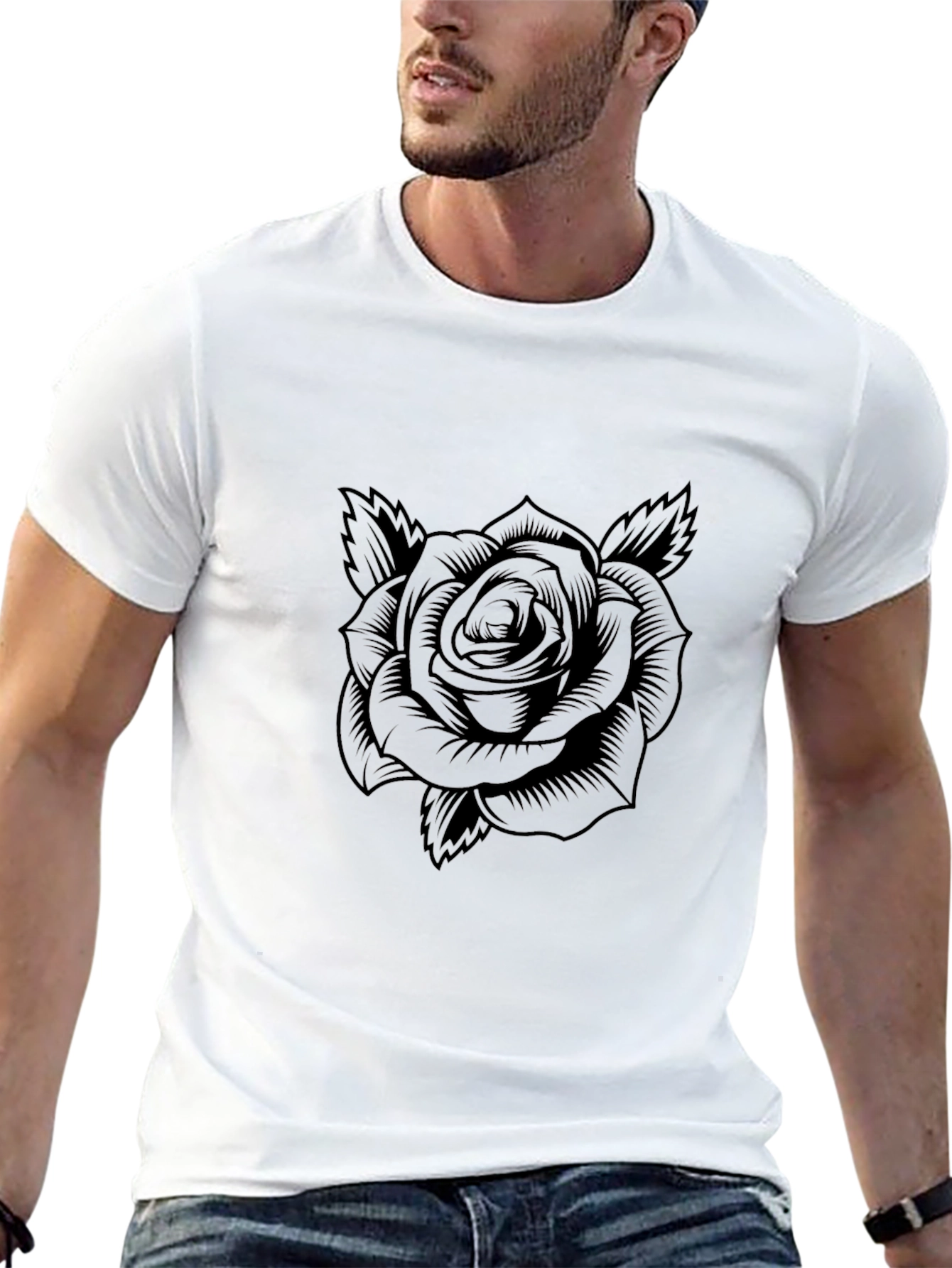 Black Rose Graphic T-Shirt