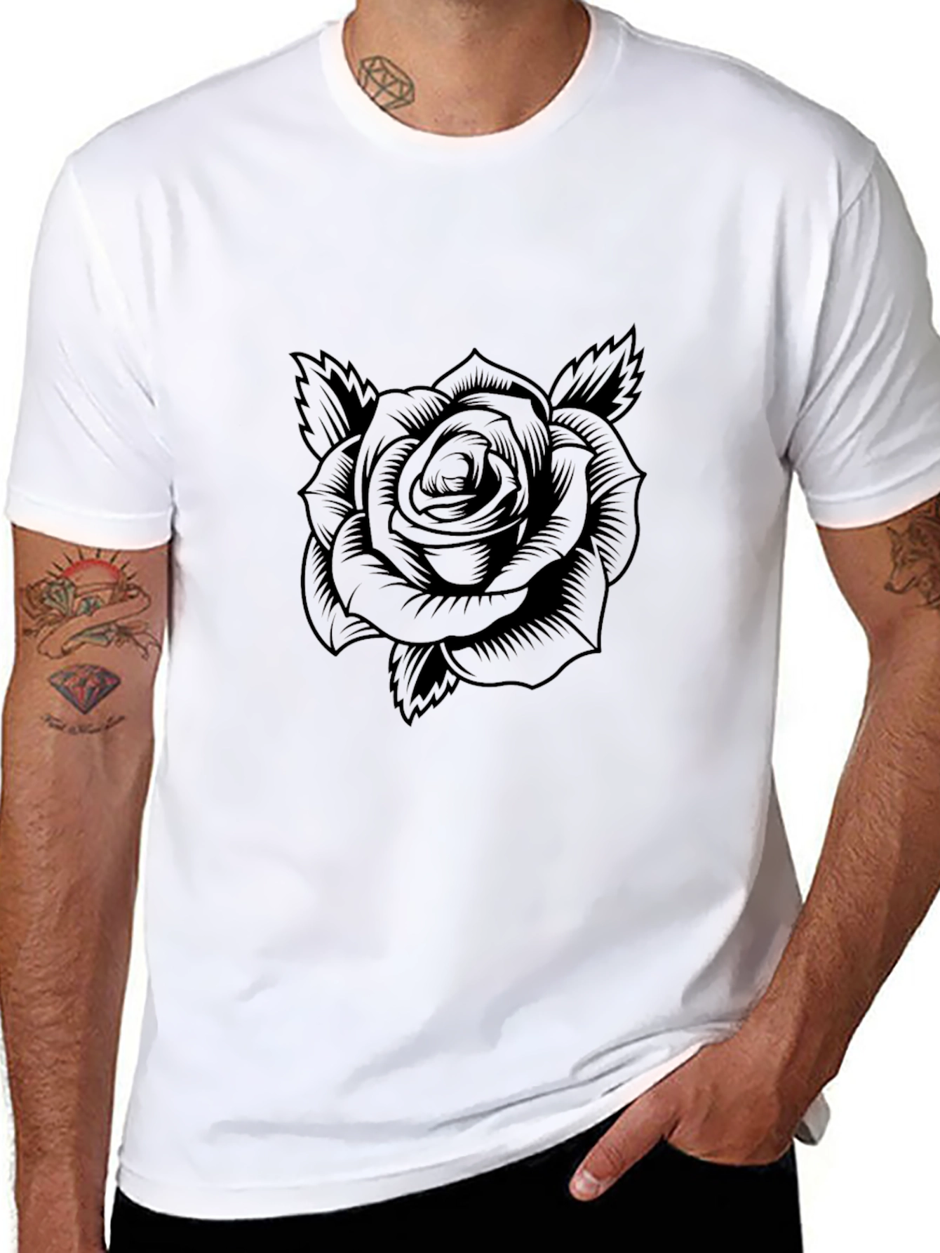 Black Rose Graphic T-Shirt