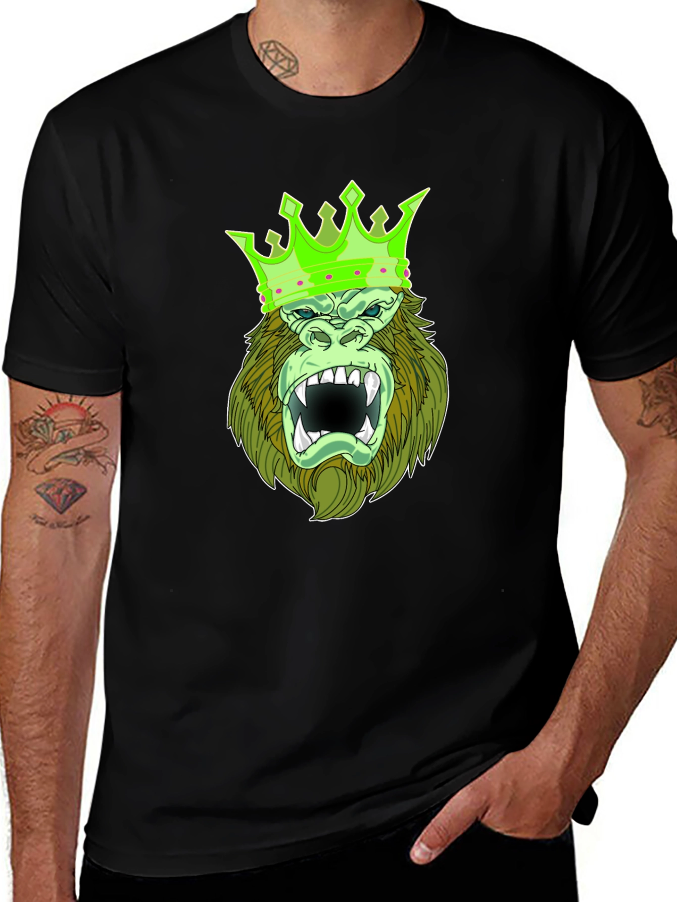 King Kong Graphic Tee - Mens Black T-Shirt