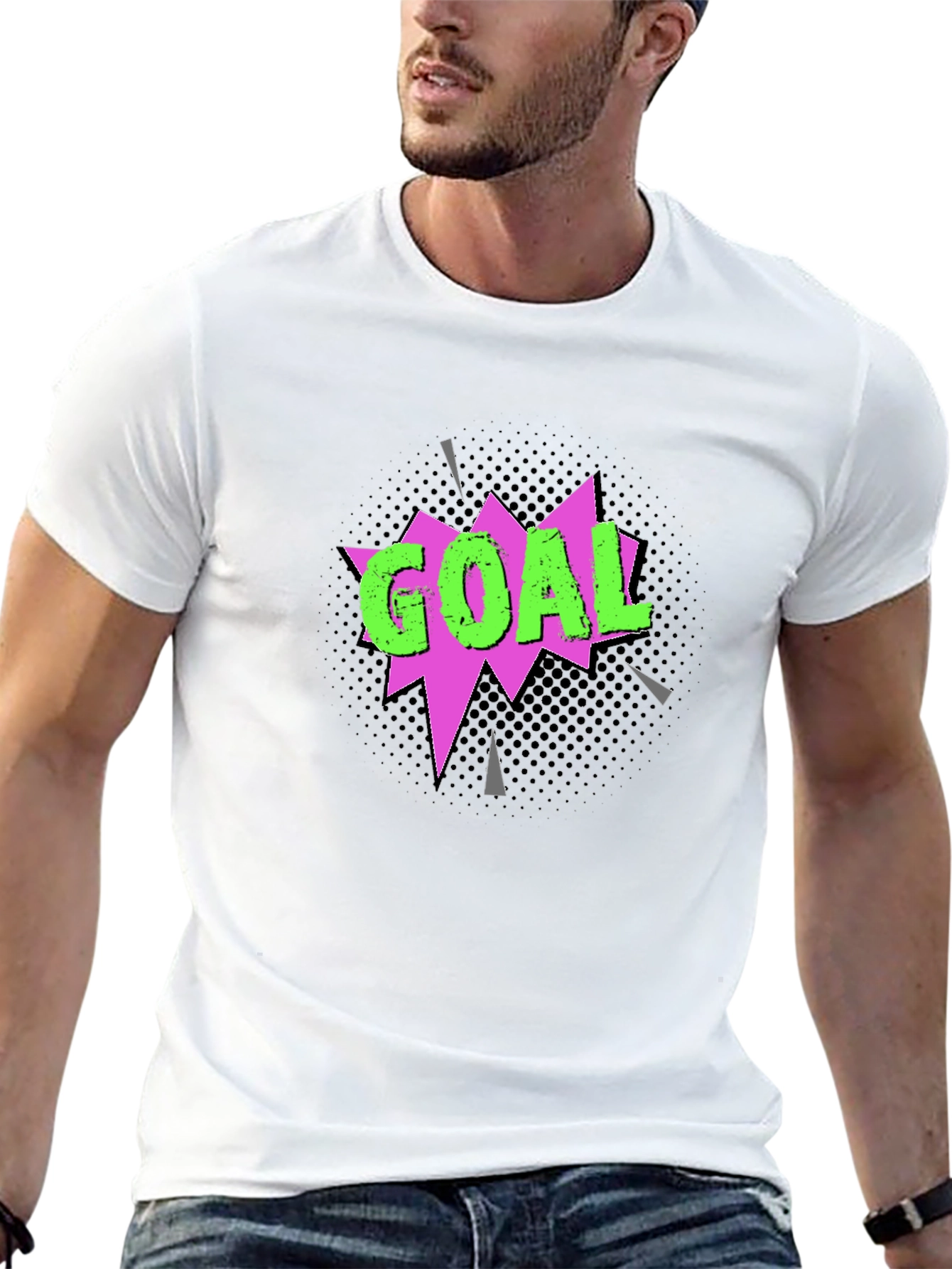 Goal T-Shirt - Black Graphic Tee
