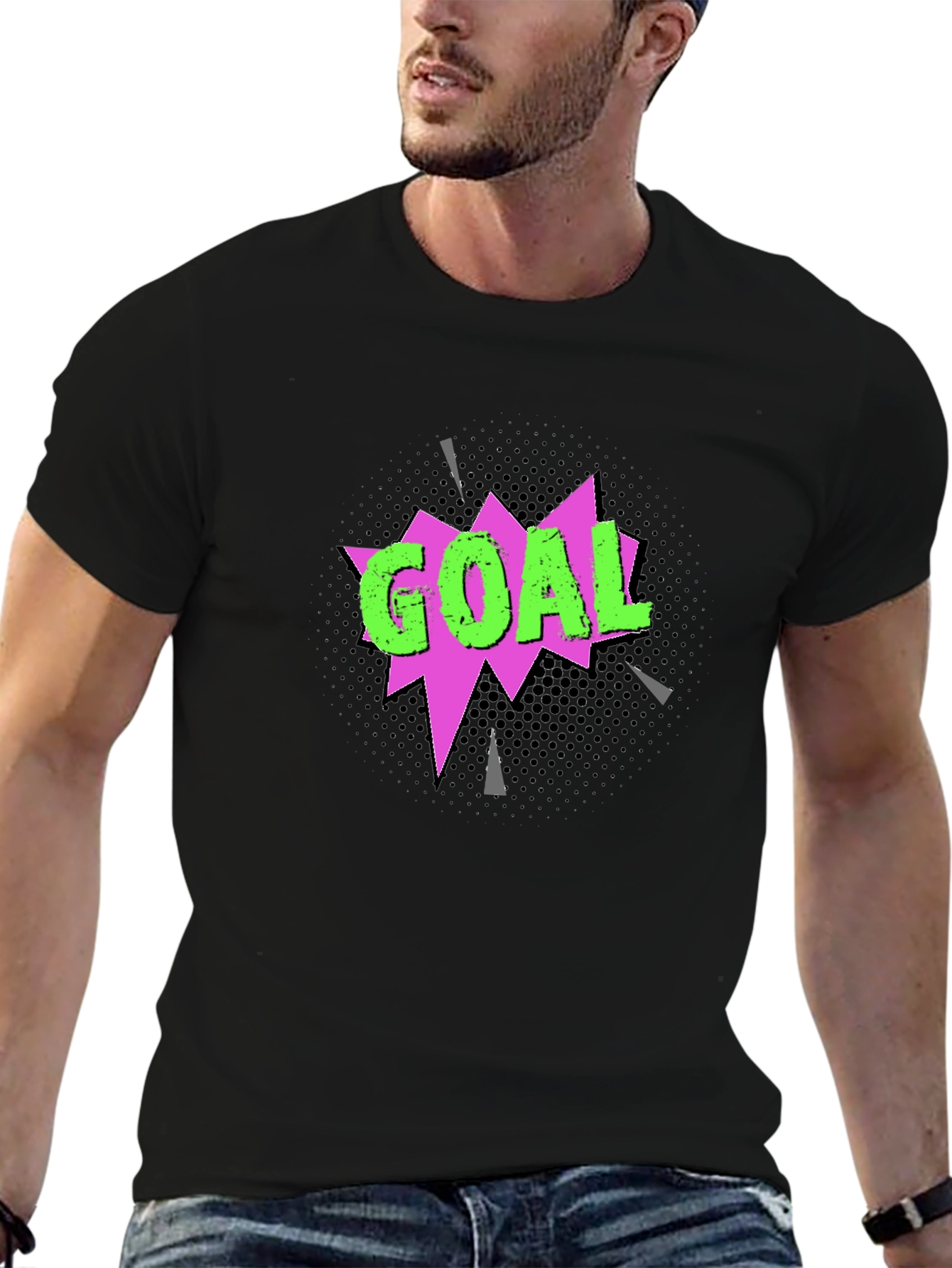 Goal T-Shirt - Black Graphic Tee
