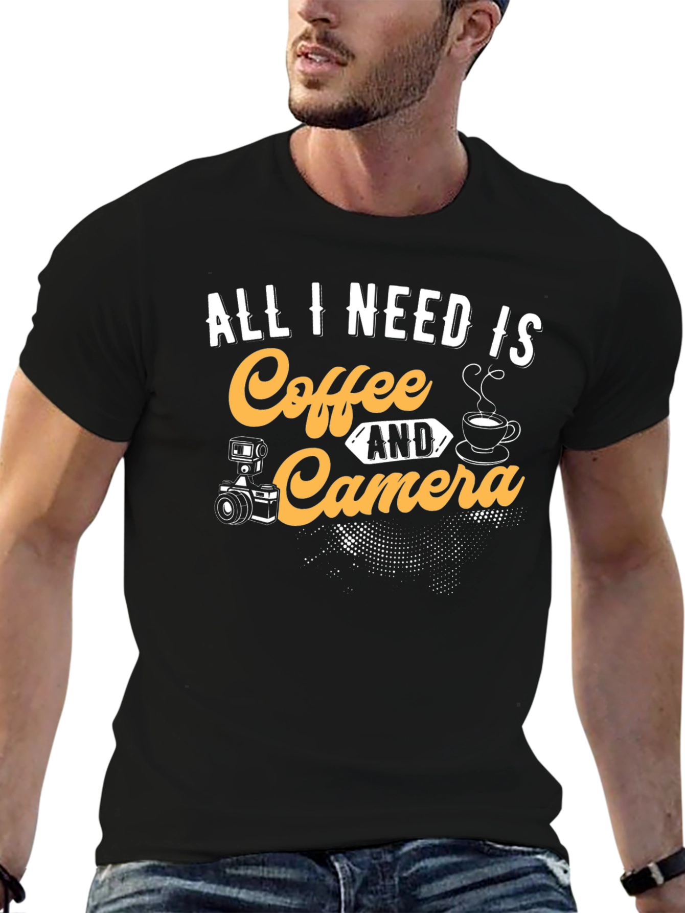 Coffee and Camera T-Shirt - Photographers Essential