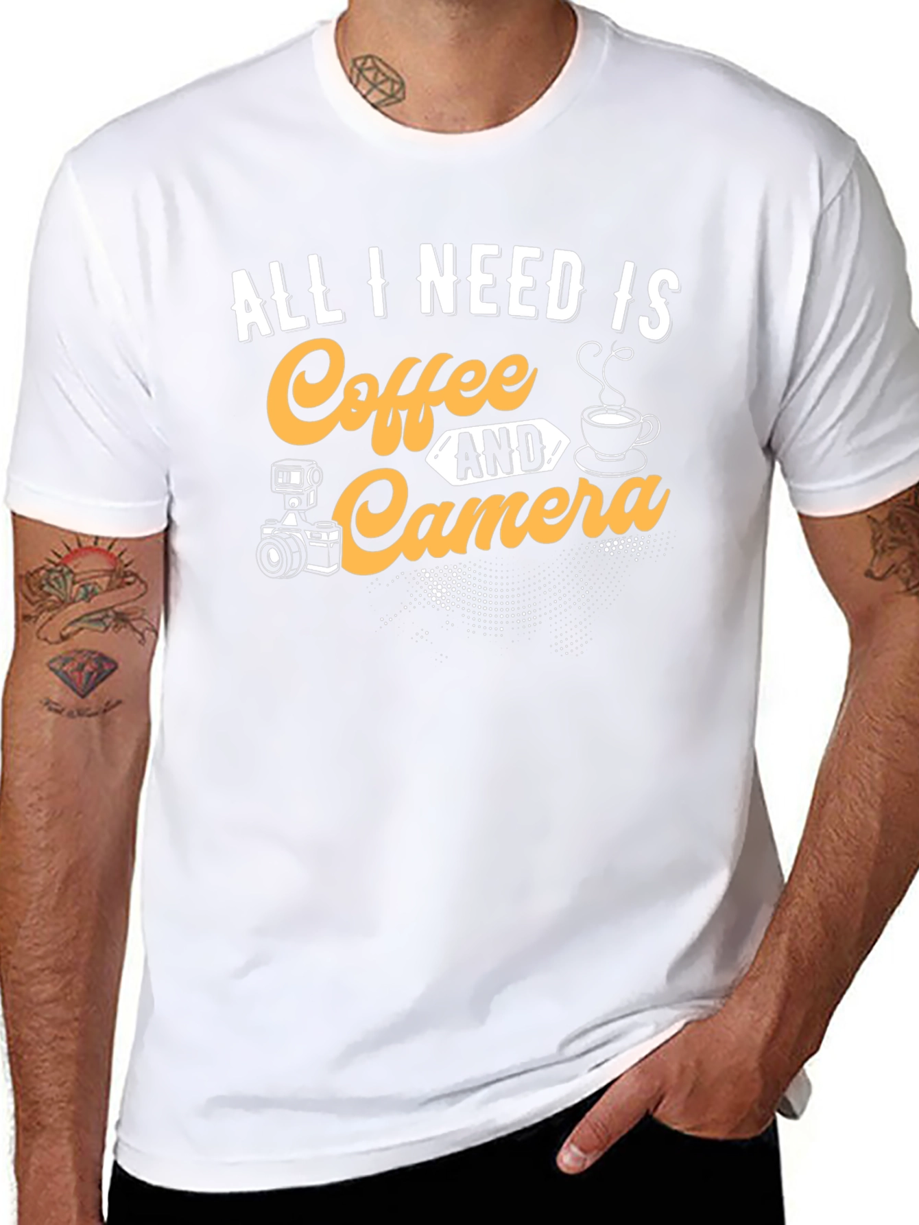 Coffee and Camera T-Shirt - Photographers Essential