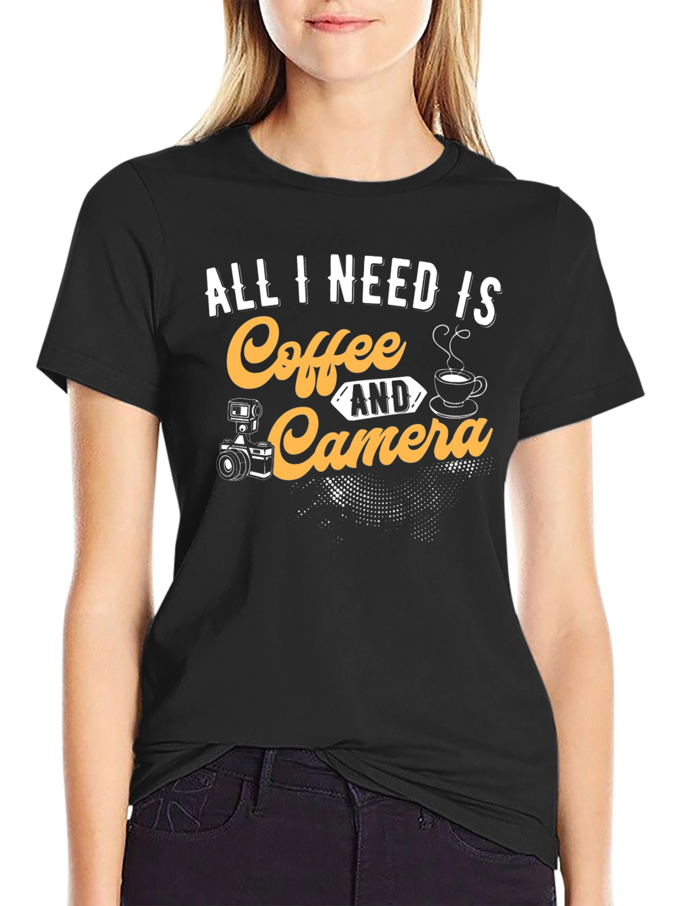 Coffee and Camera T-Shirt - Photographers Essential