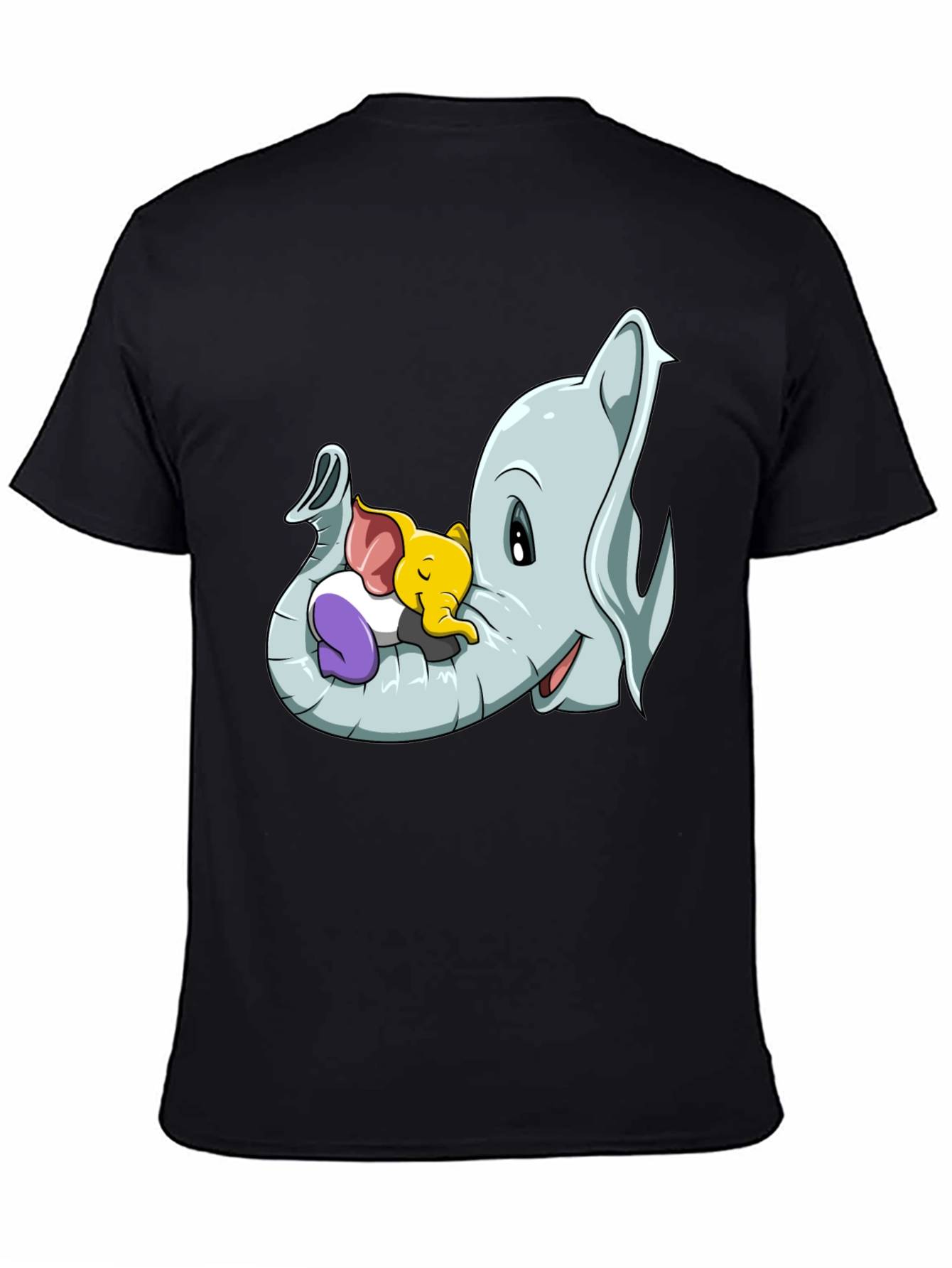 Cute Elephant Family Cartoon T-Shirt