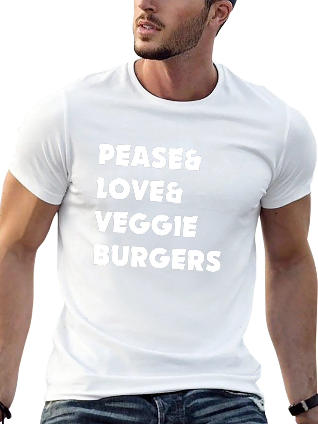 Pease Love Veggie Burgers T-Shirt