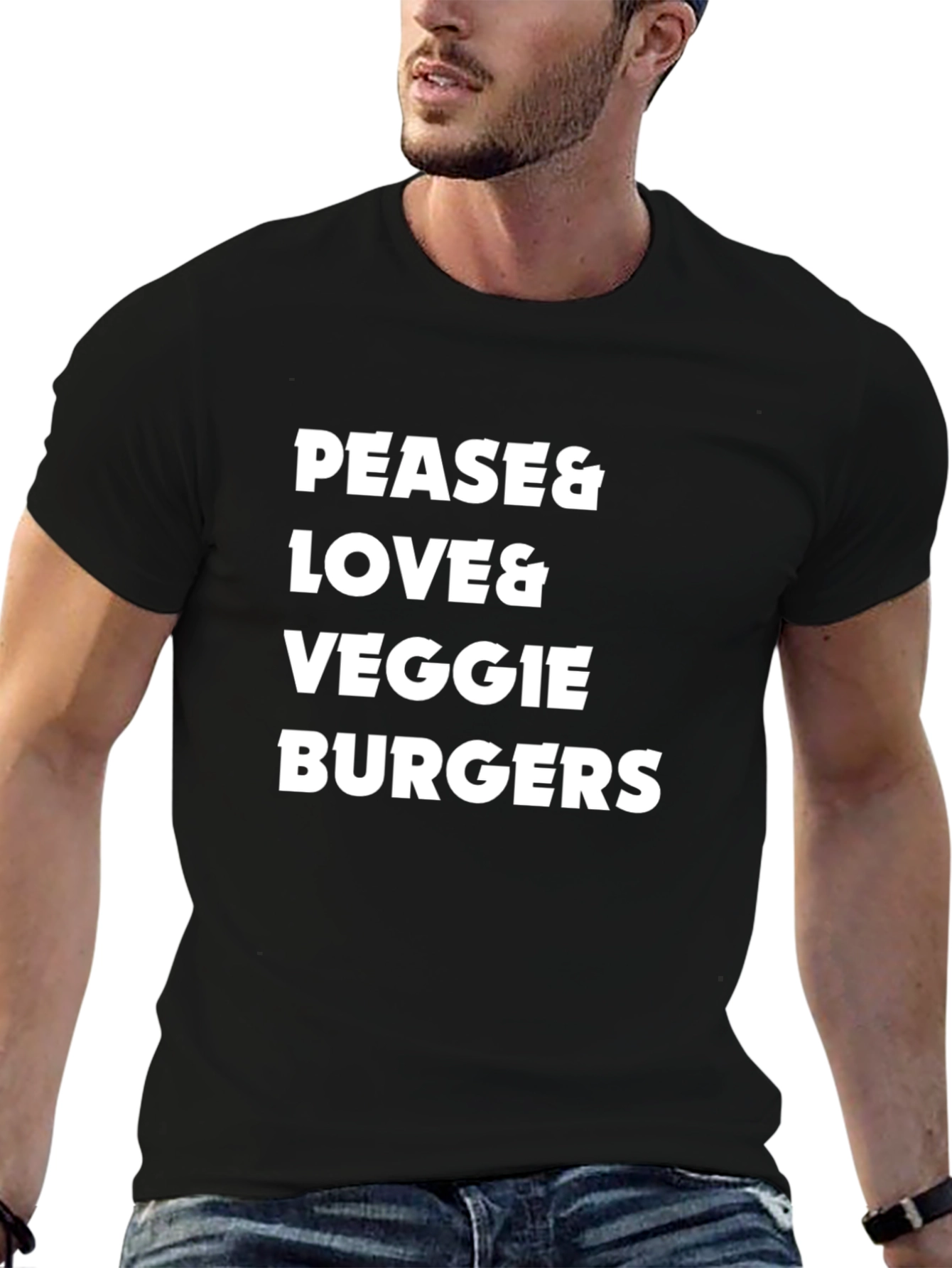 Pease Love Veggie Burgers T-Shirt