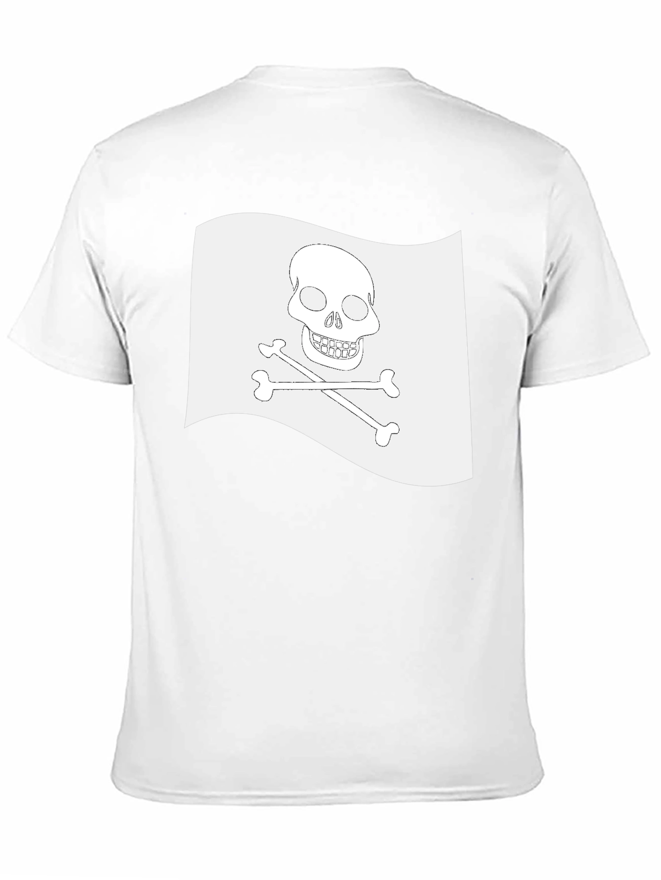 Skull & Crossbones Pirate Flag Black T-Shirt