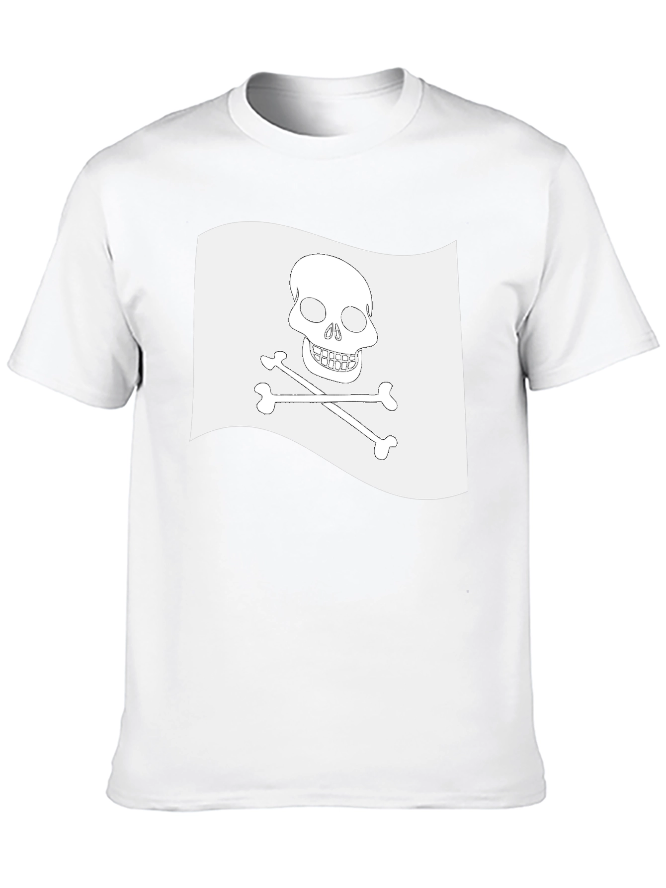 Skull & Crossbones Pirate Flag Black T-Shirt