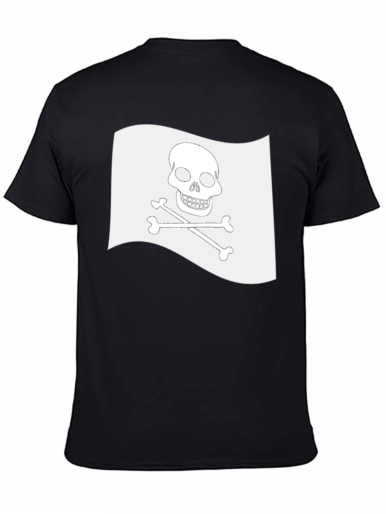 Skull & Crossbones Pirate Flag Black T-Shirt