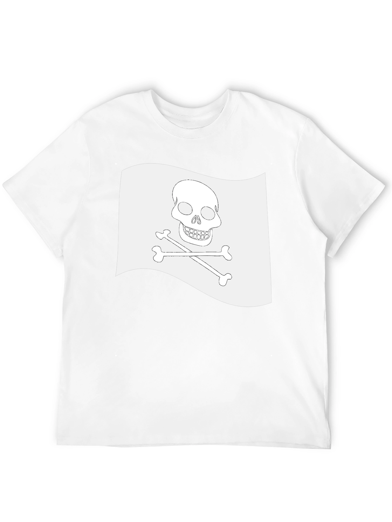 Skull & Crossbones Pirate Flag Black T-Shirt