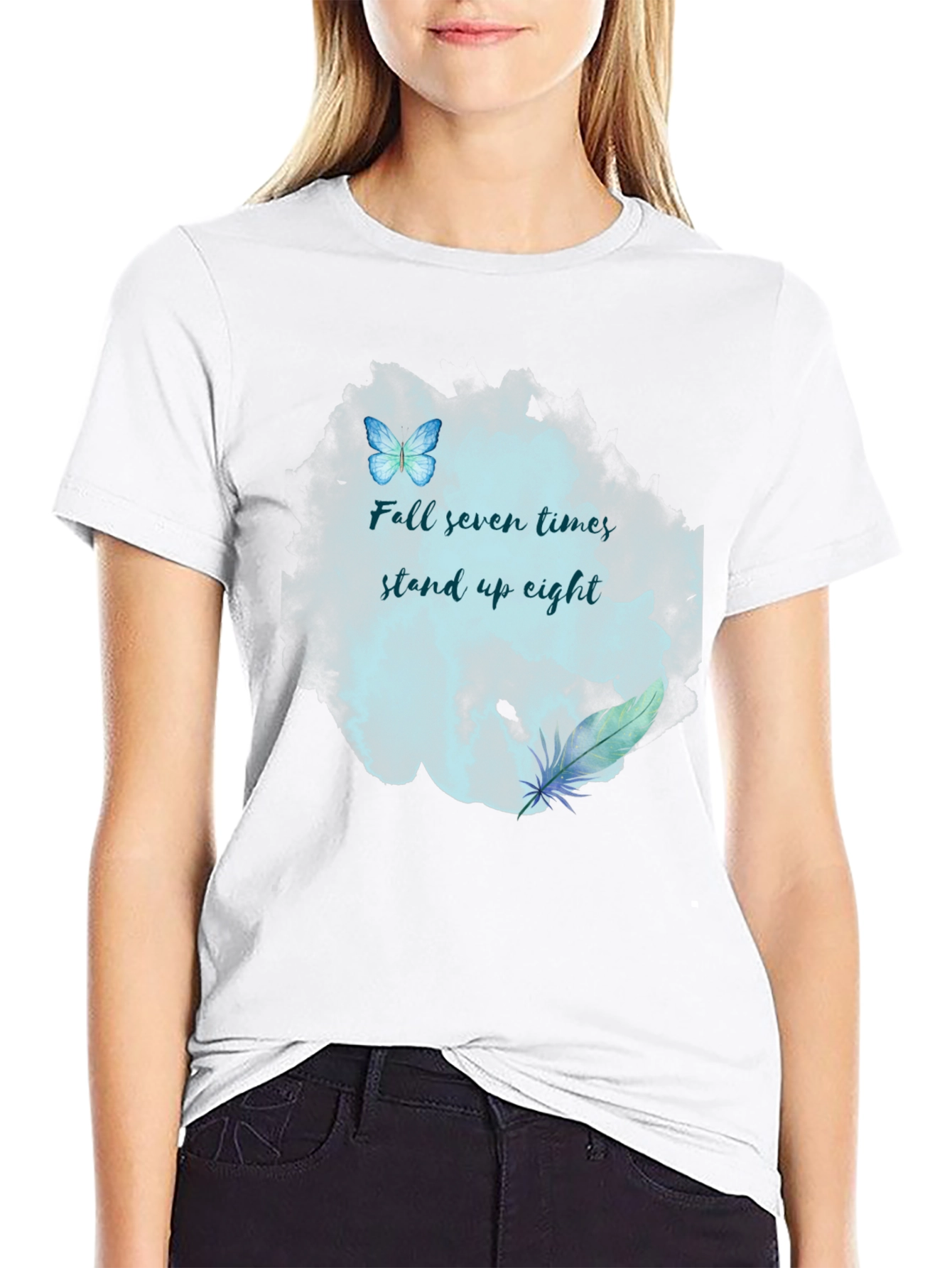 Motivational Fall Seven Times Graphic Tee