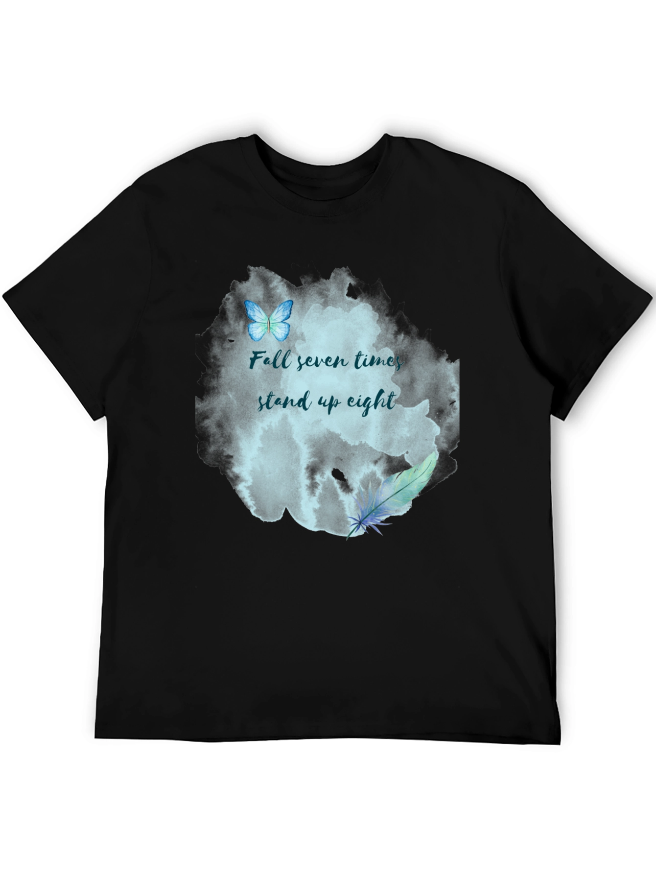 Motivational Fall Seven Times Graphic Tee