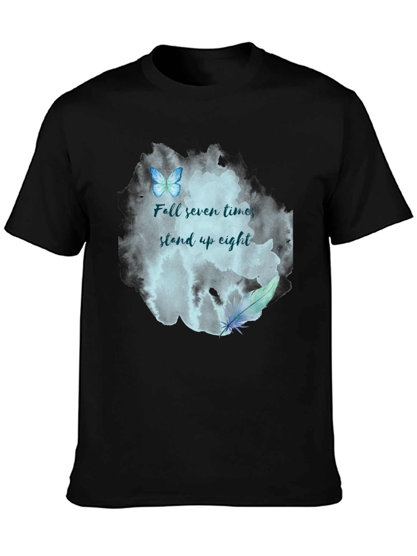 Motivational Fall Seven Times Graphic Tee