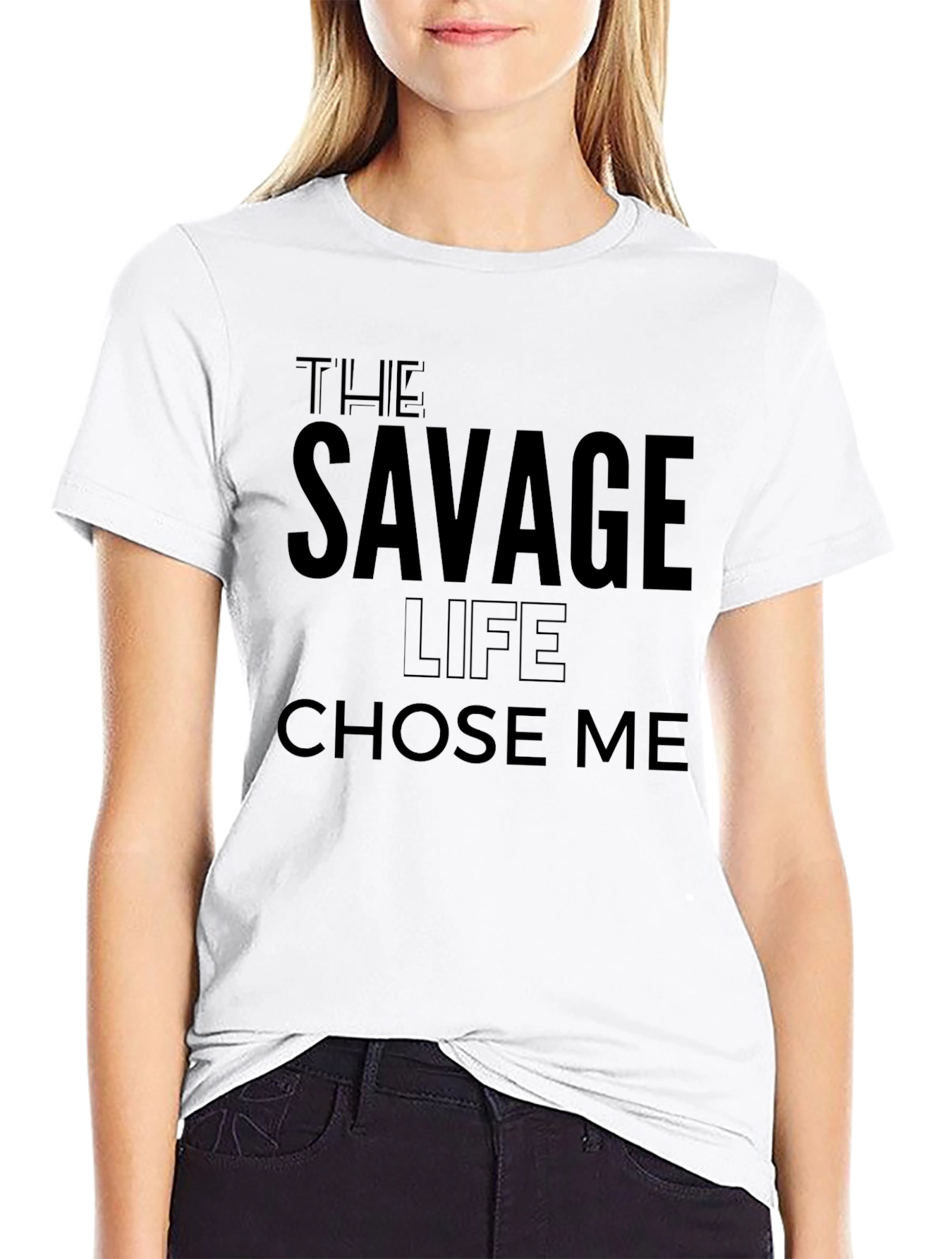 The Savage Life Graphic Tee - Black