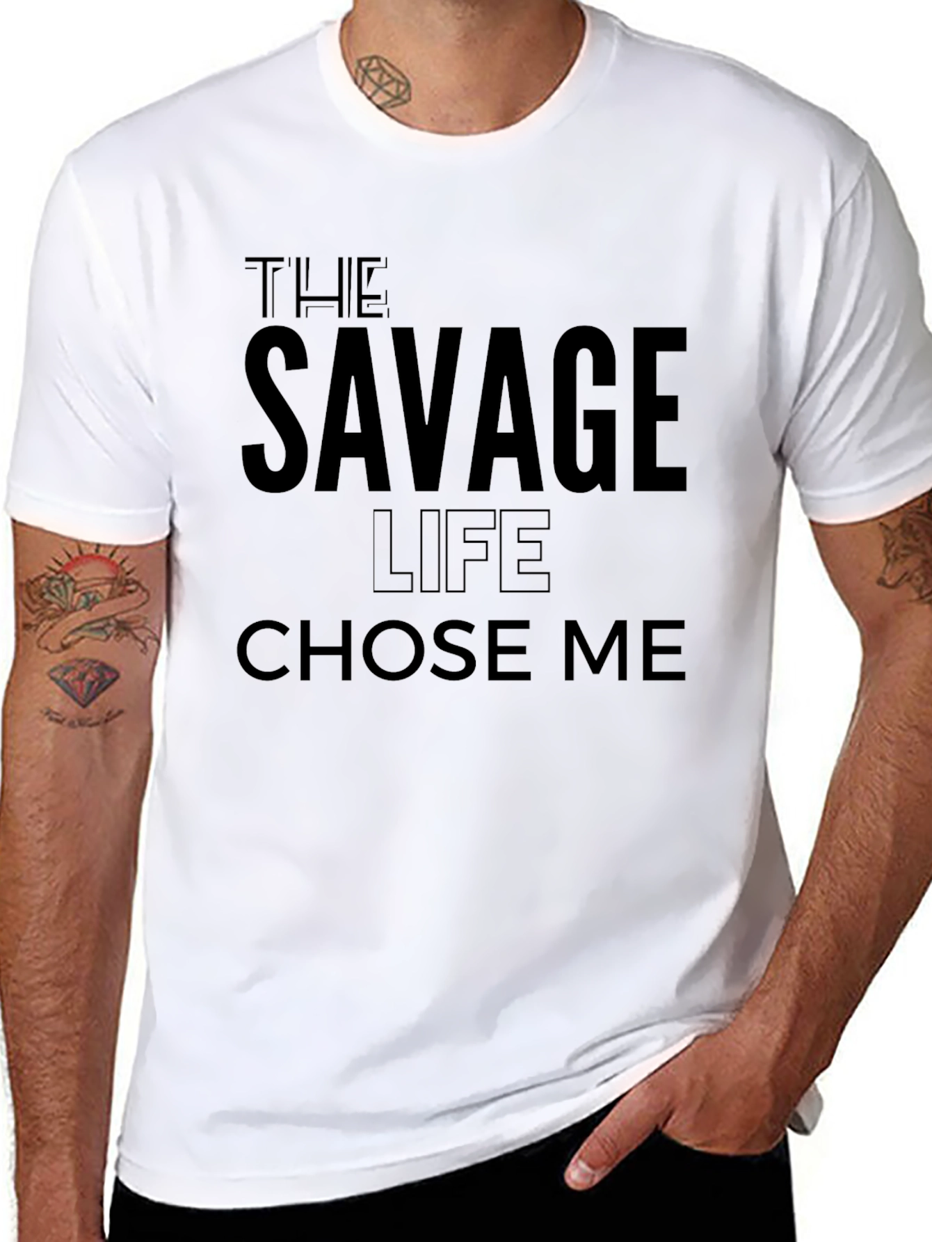 The Savage Life Graphic Tee - Black