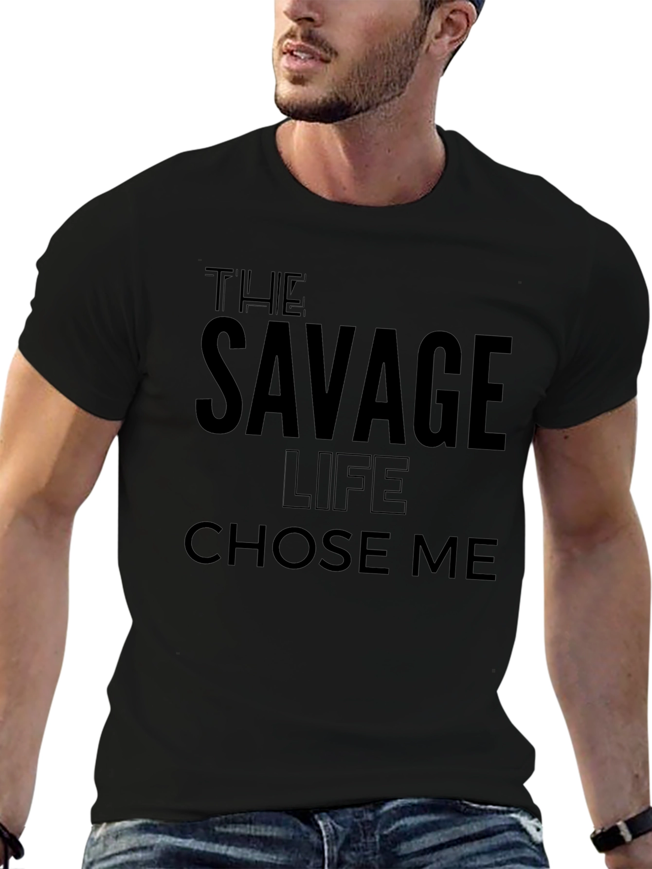 The Savage Life Graphic Tee - Black