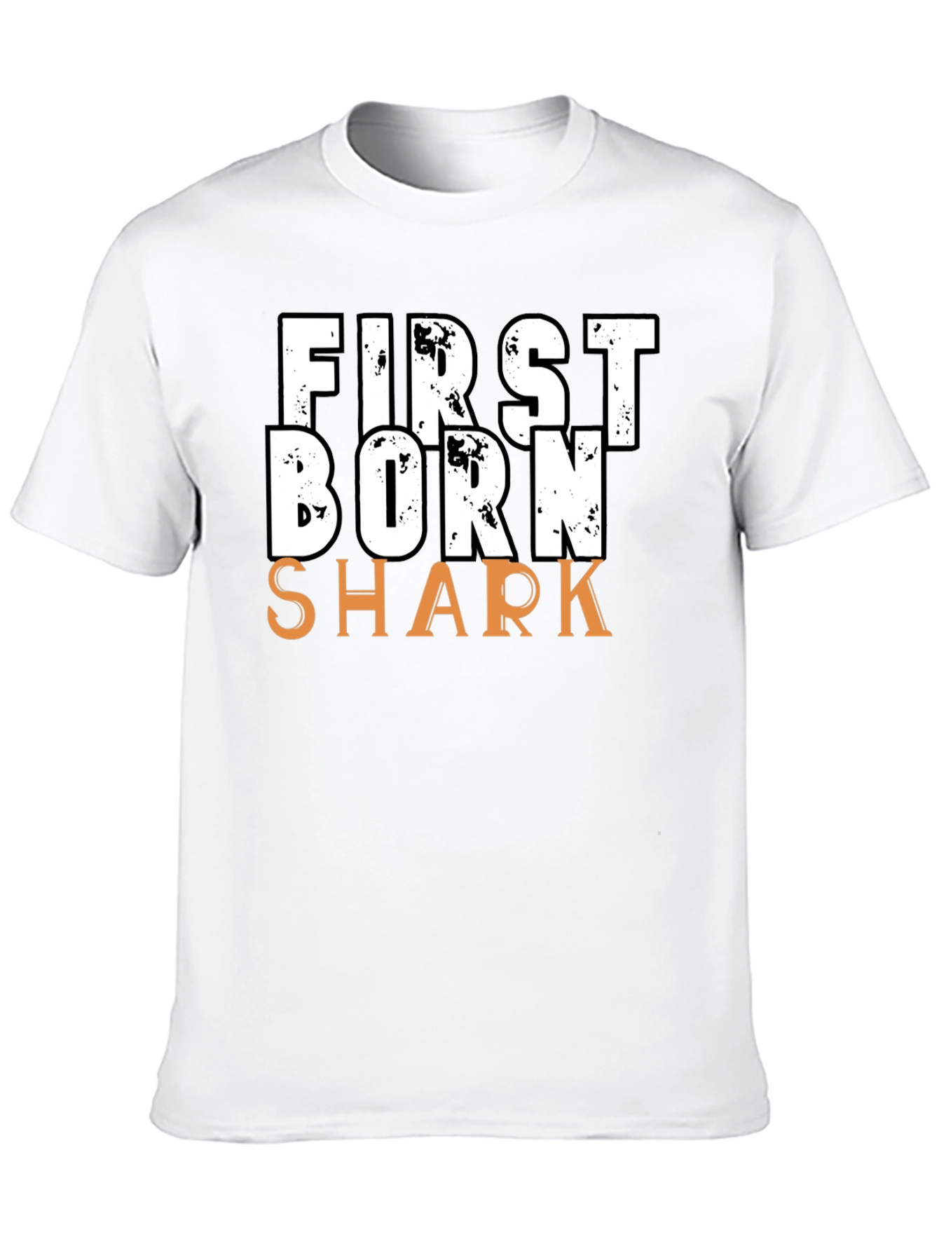 First Born Shark T-Shirt - Novelty Graphic Tee