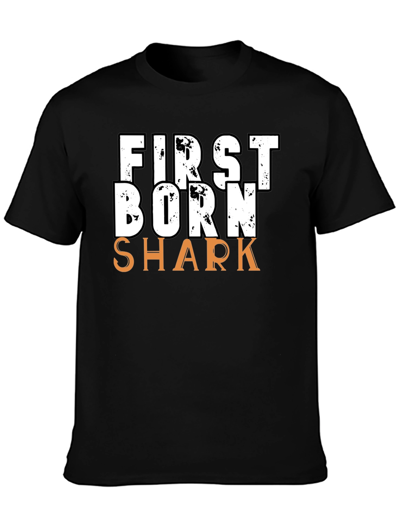 First Born Shark T-Shirt - Novelty Graphic Tee
