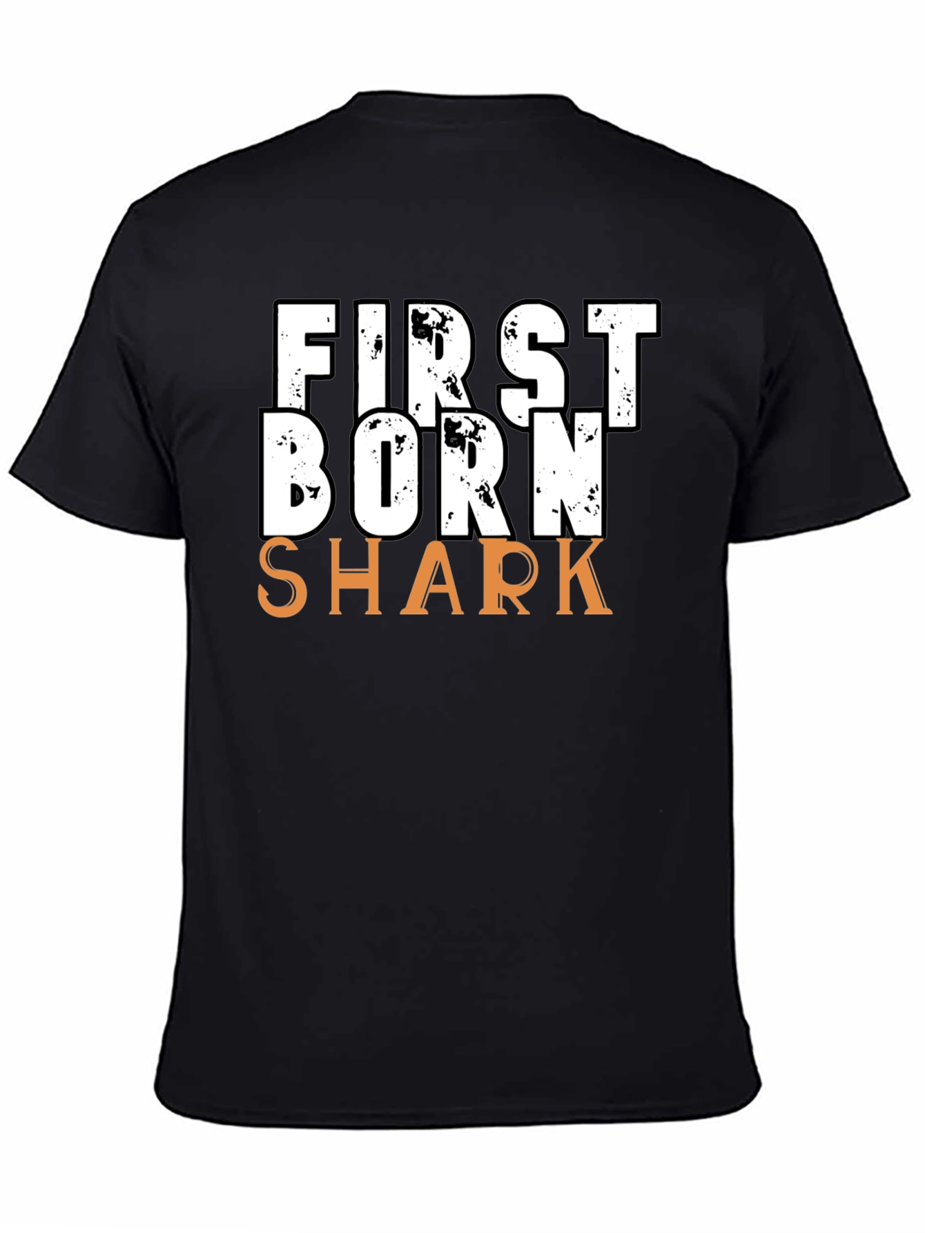 First Born Shark T-Shirt - Novelty Graphic Tee