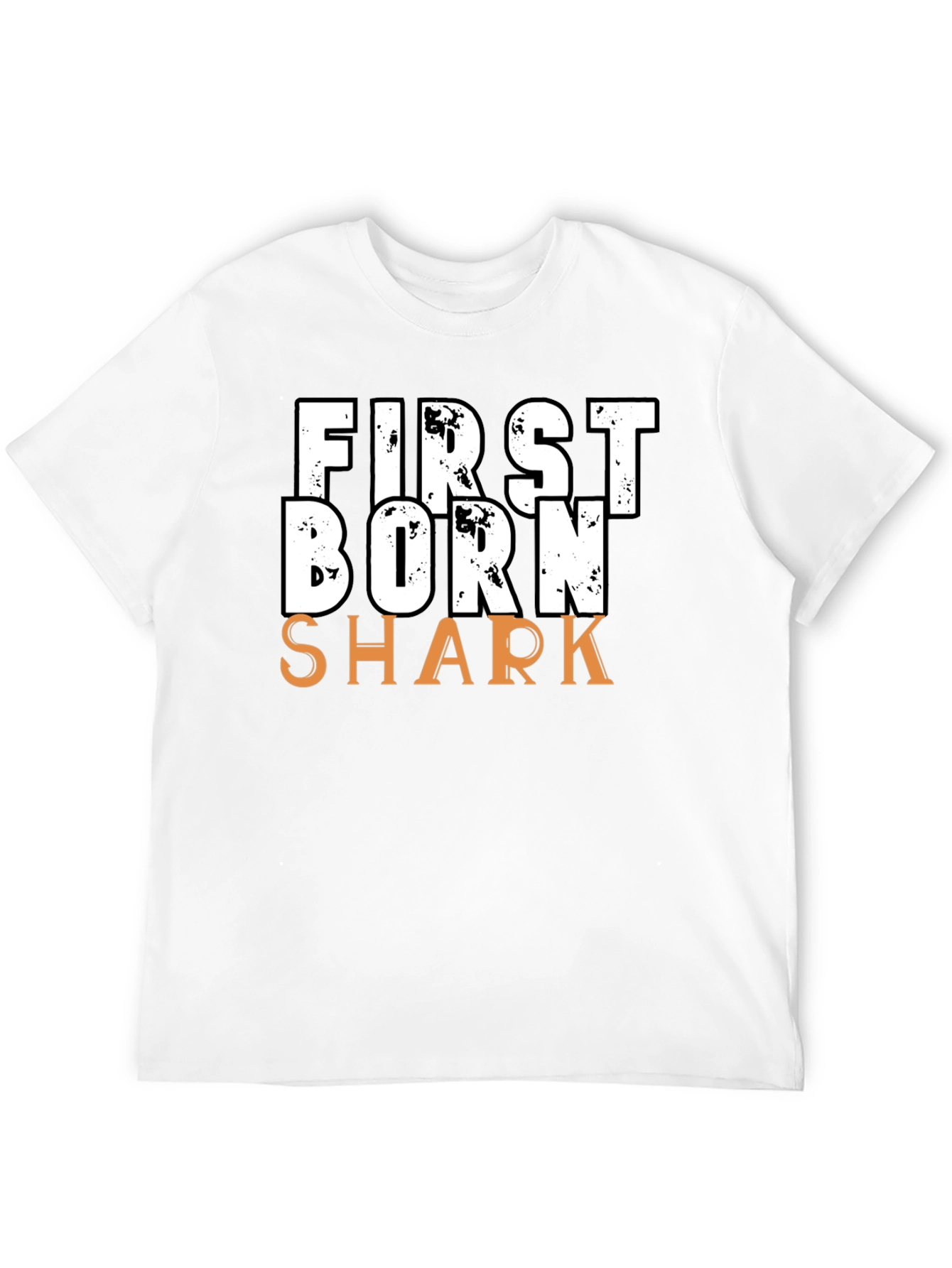First Born Shark T-Shirt - Novelty Graphic Tee