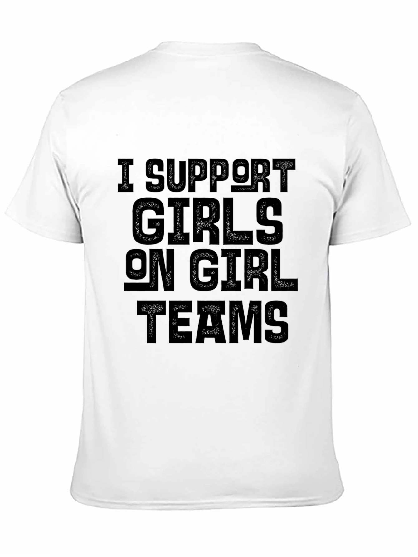I Support Girls on Girl Teams Black T-Shirt
