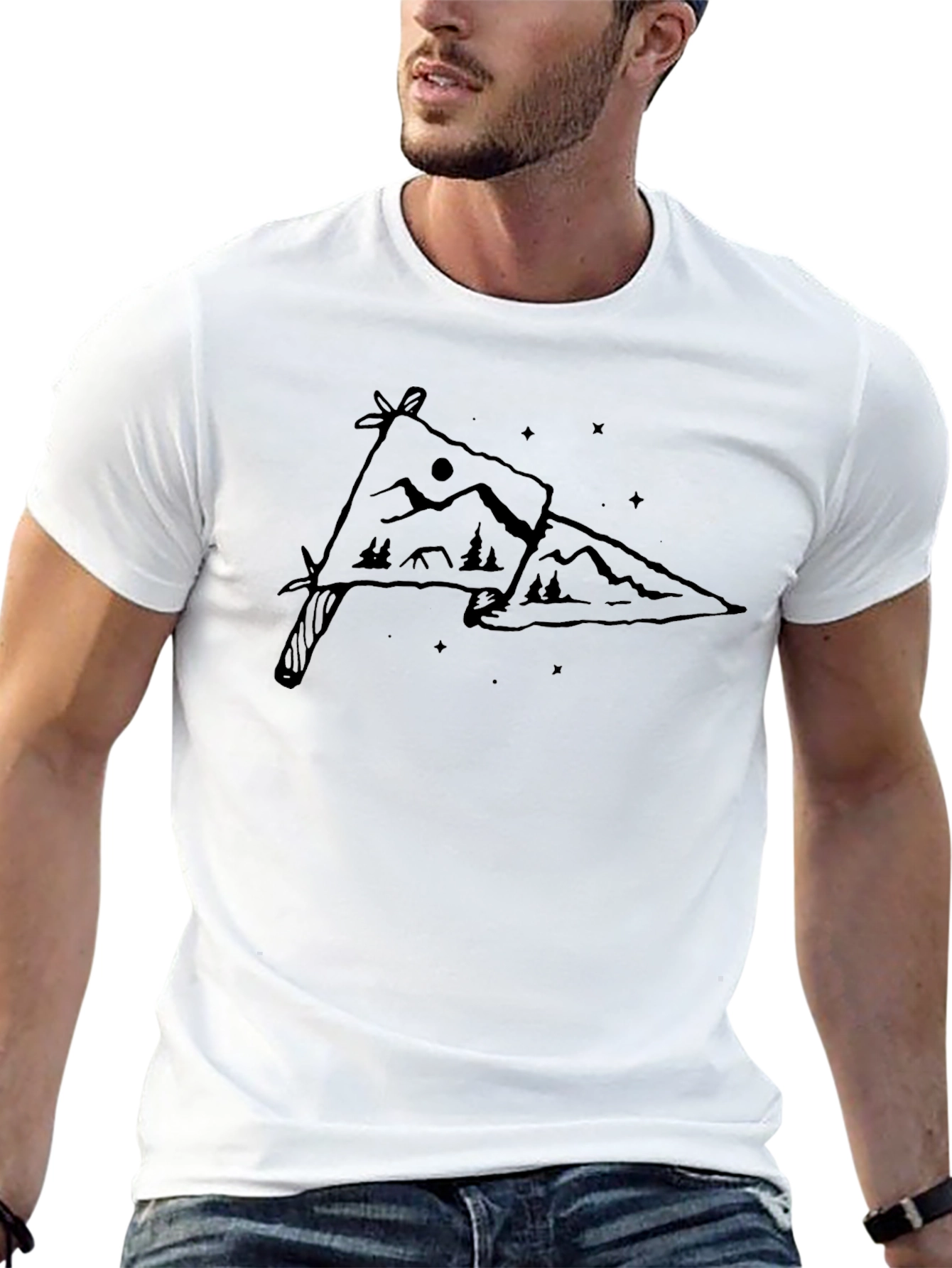 Mountain Knife Graphic T-Shirt - Adventure Ready!
