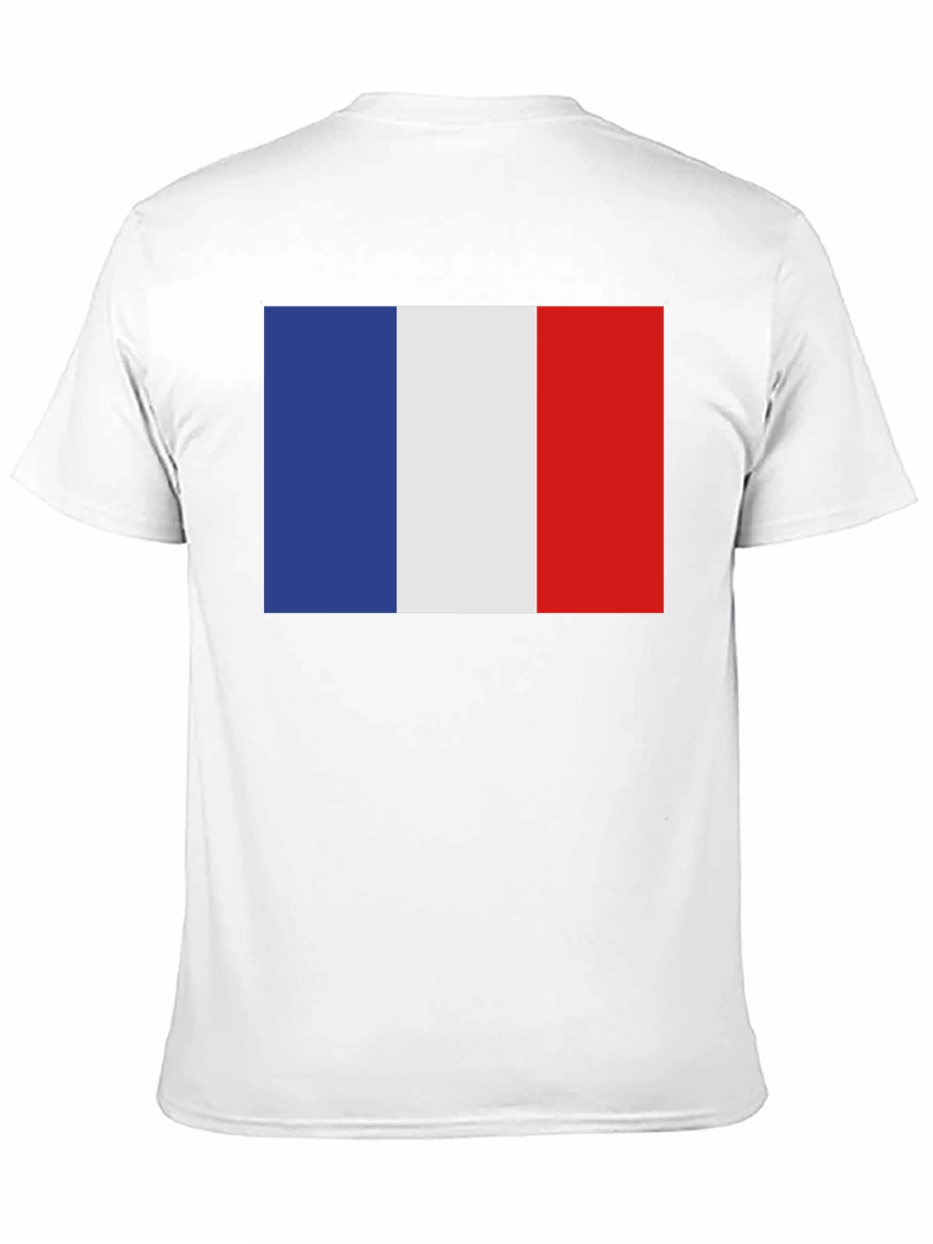French Flag T-Shirt - Black Casual Tee