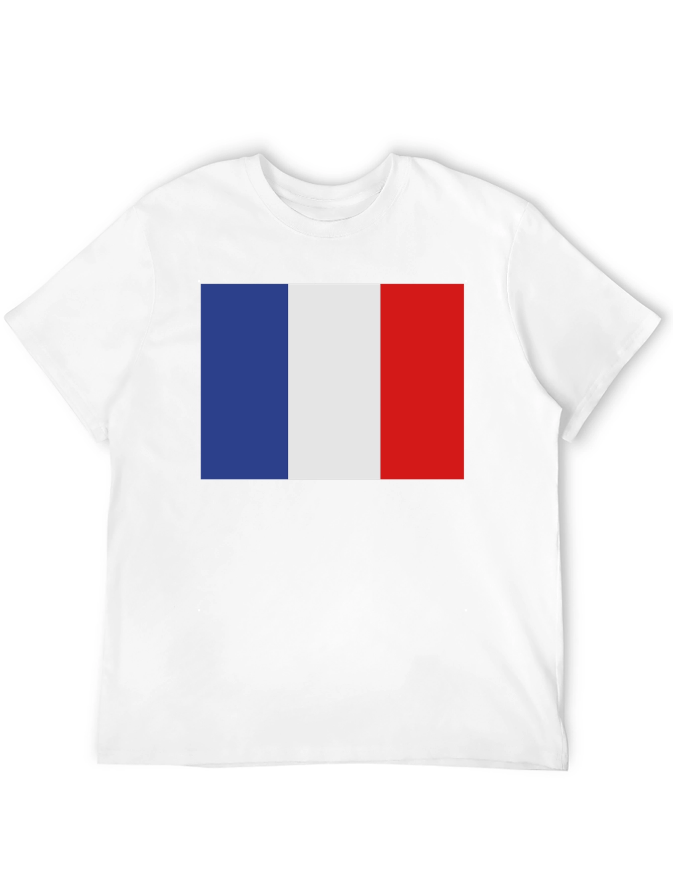 French Flag T-Shirt - Black Casual Tee