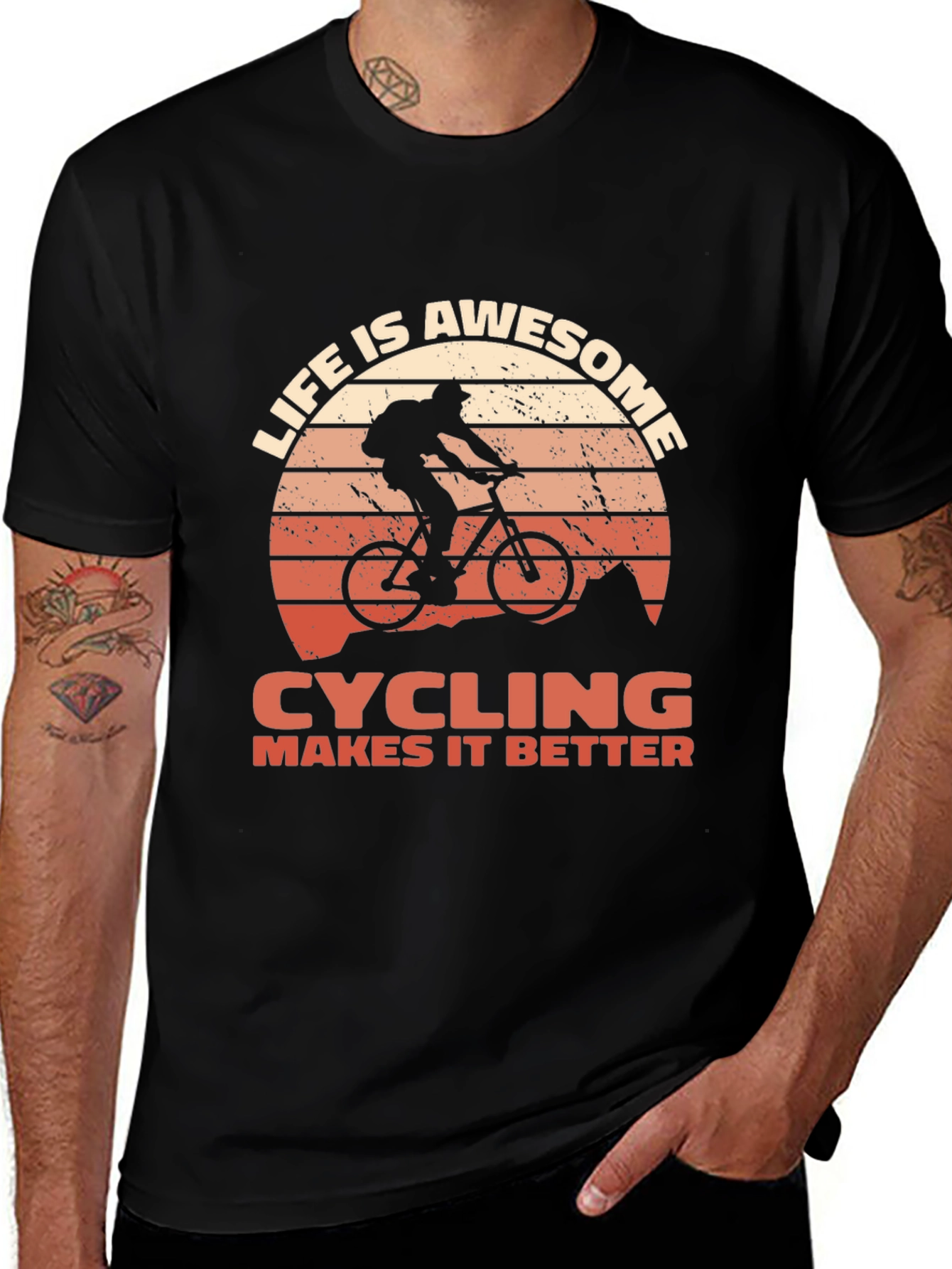 Life is Awesome Cycling T-Shirt