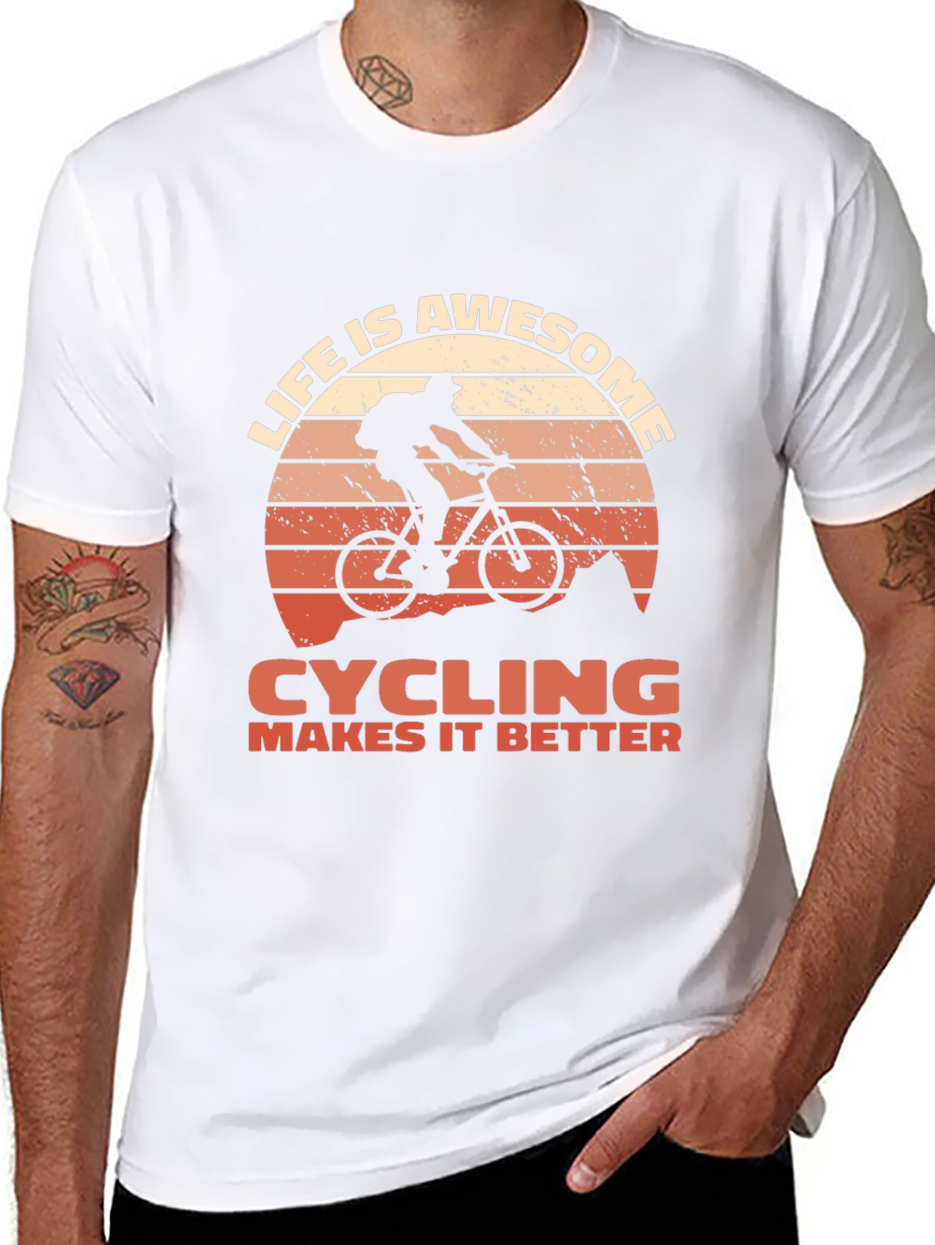 Life is Awesome Cycling T-Shirt