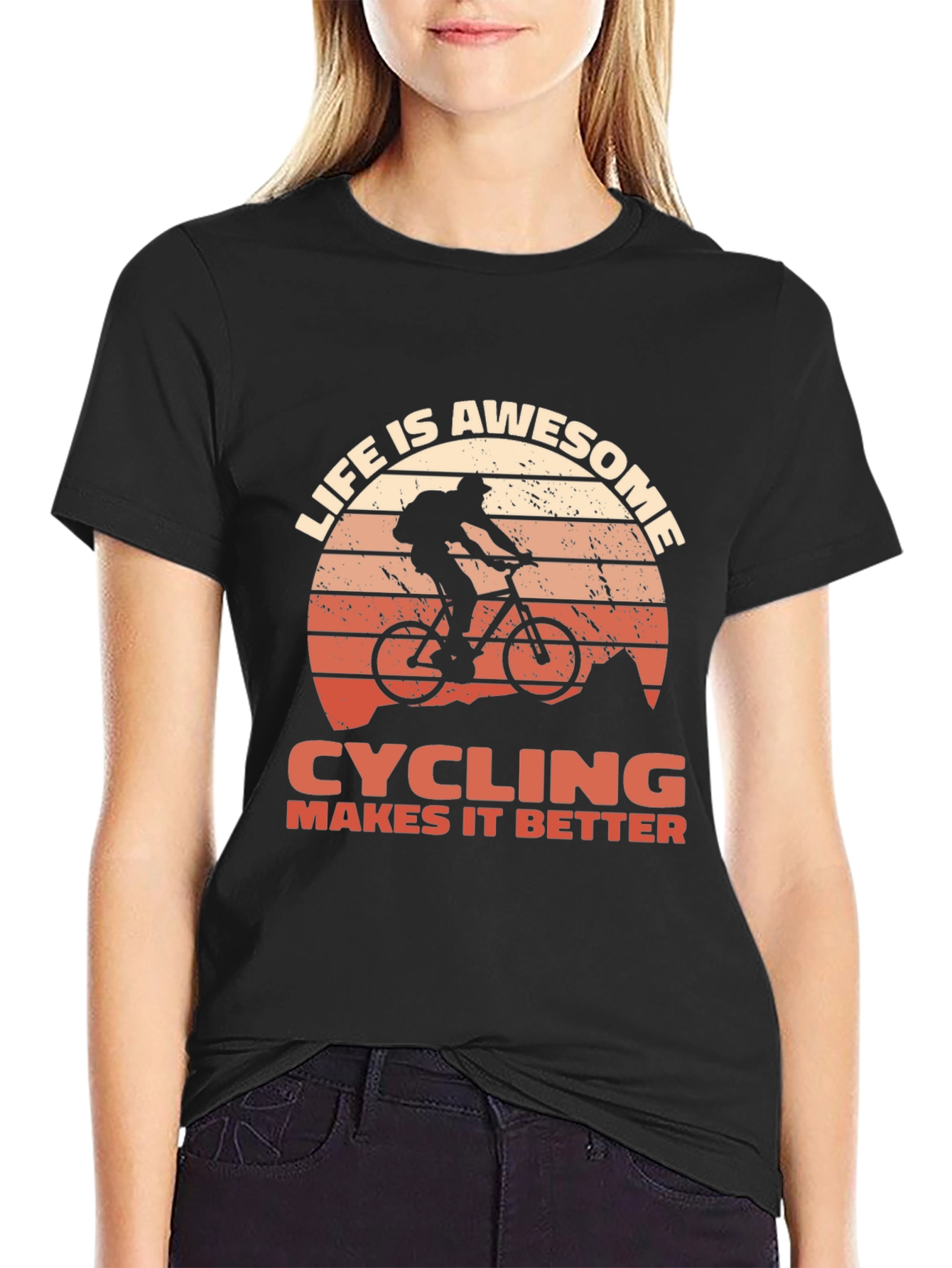 Life is Awesome Cycling T-Shirt
