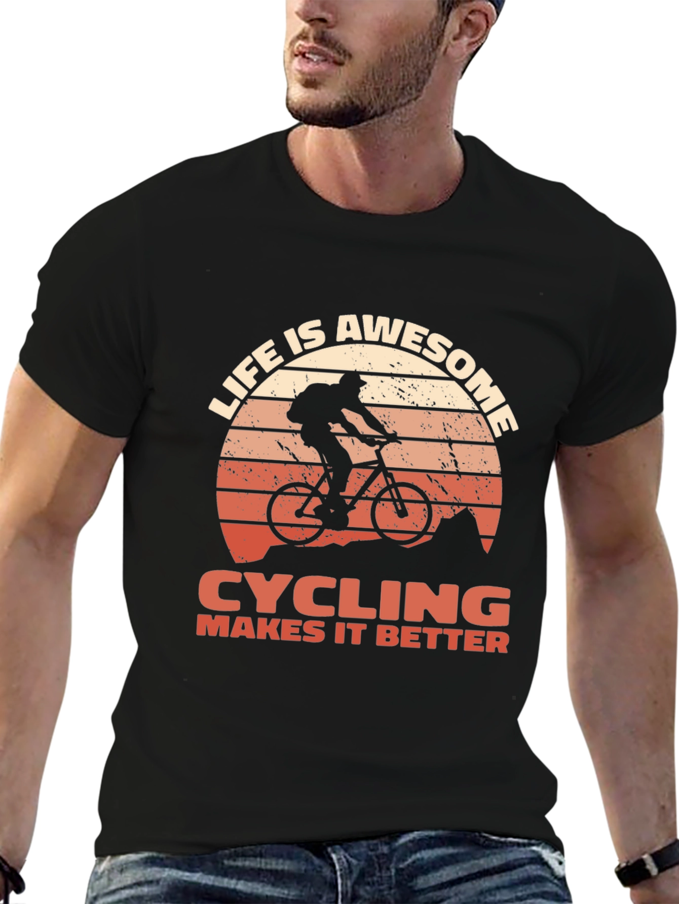 Life is Awesome Cycling T-Shirt