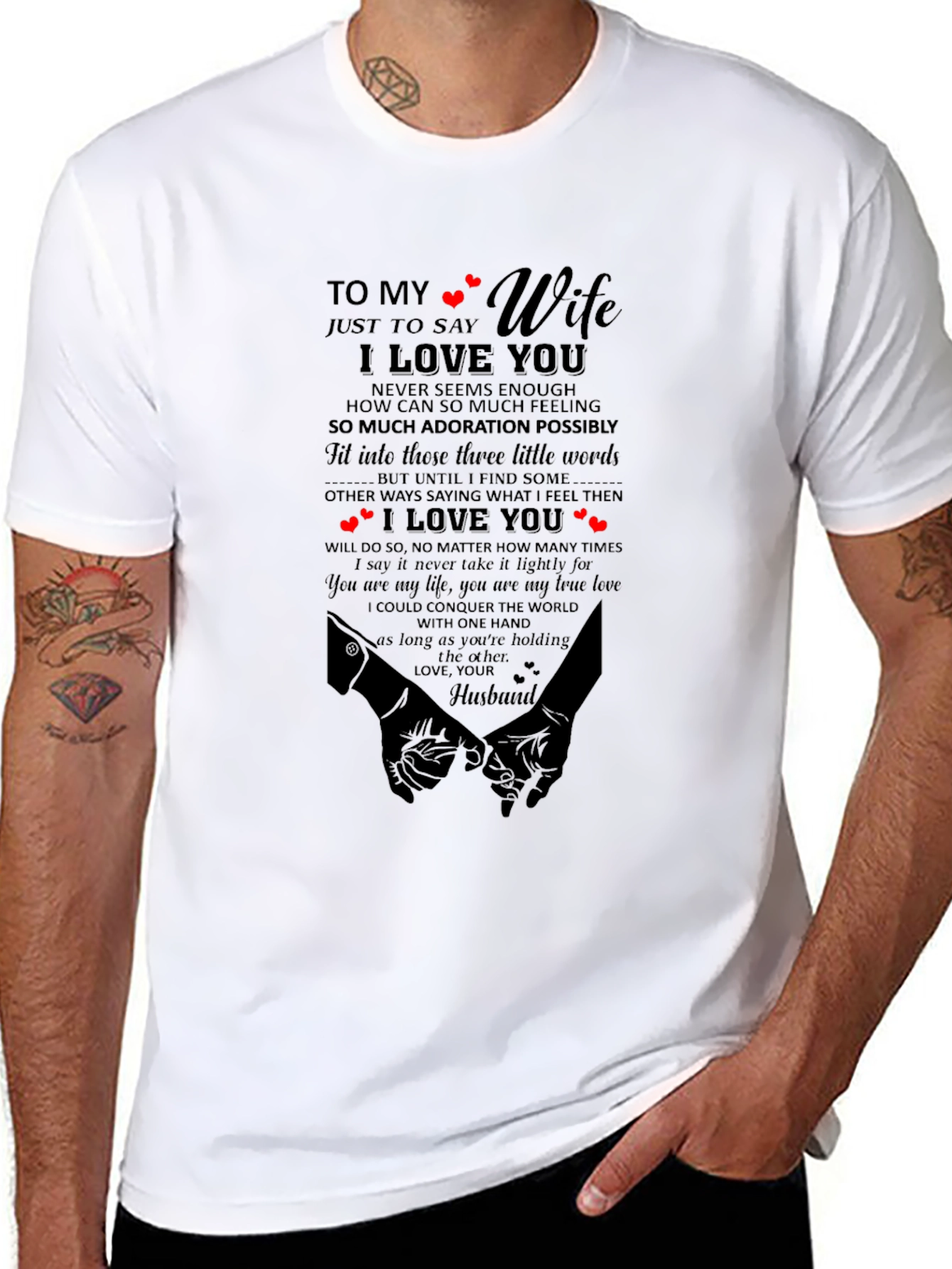 To My Wife I Love You Graphic T-Shirt
