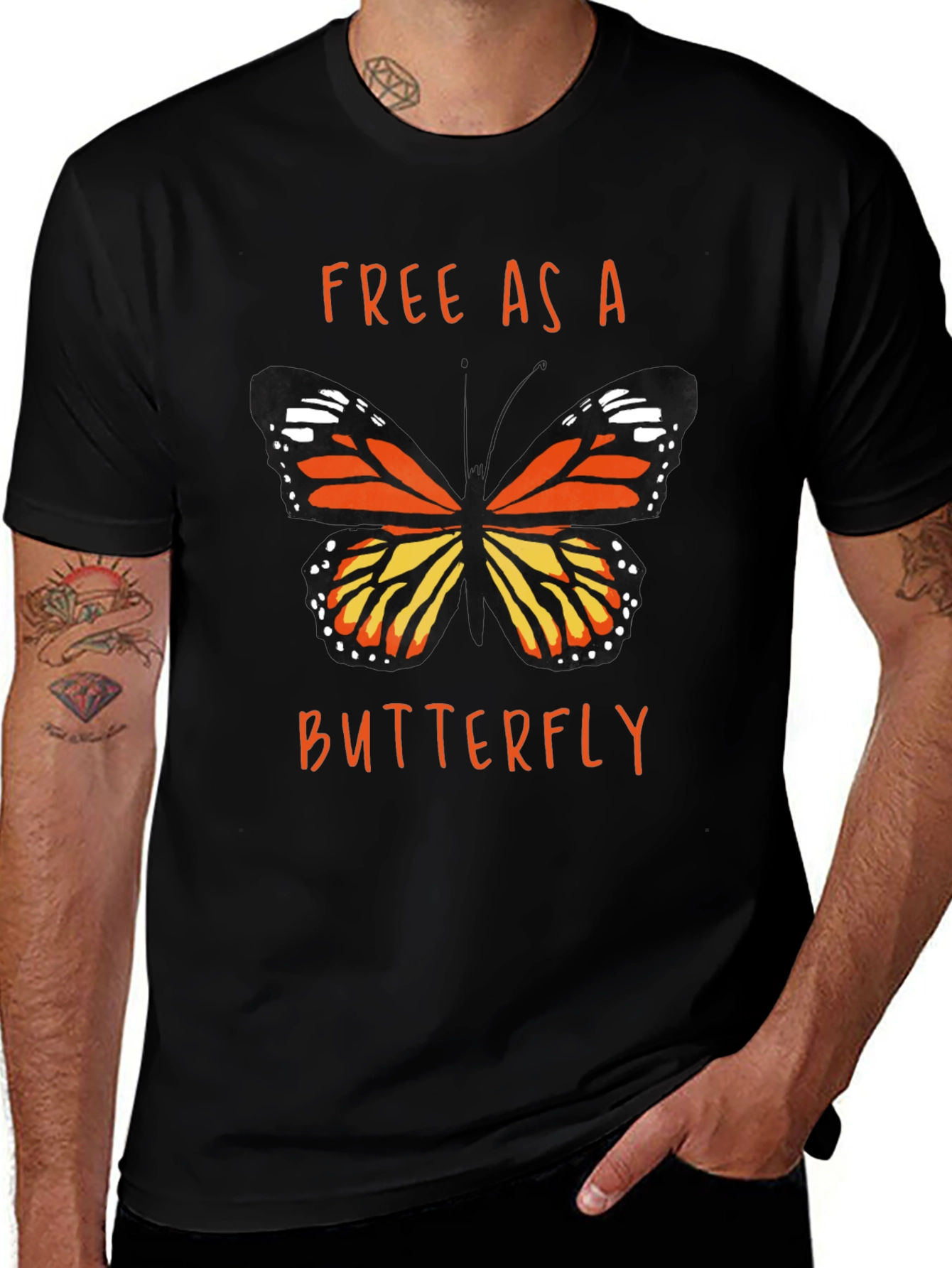 Free As A Butterfly Graphic T-Shirt