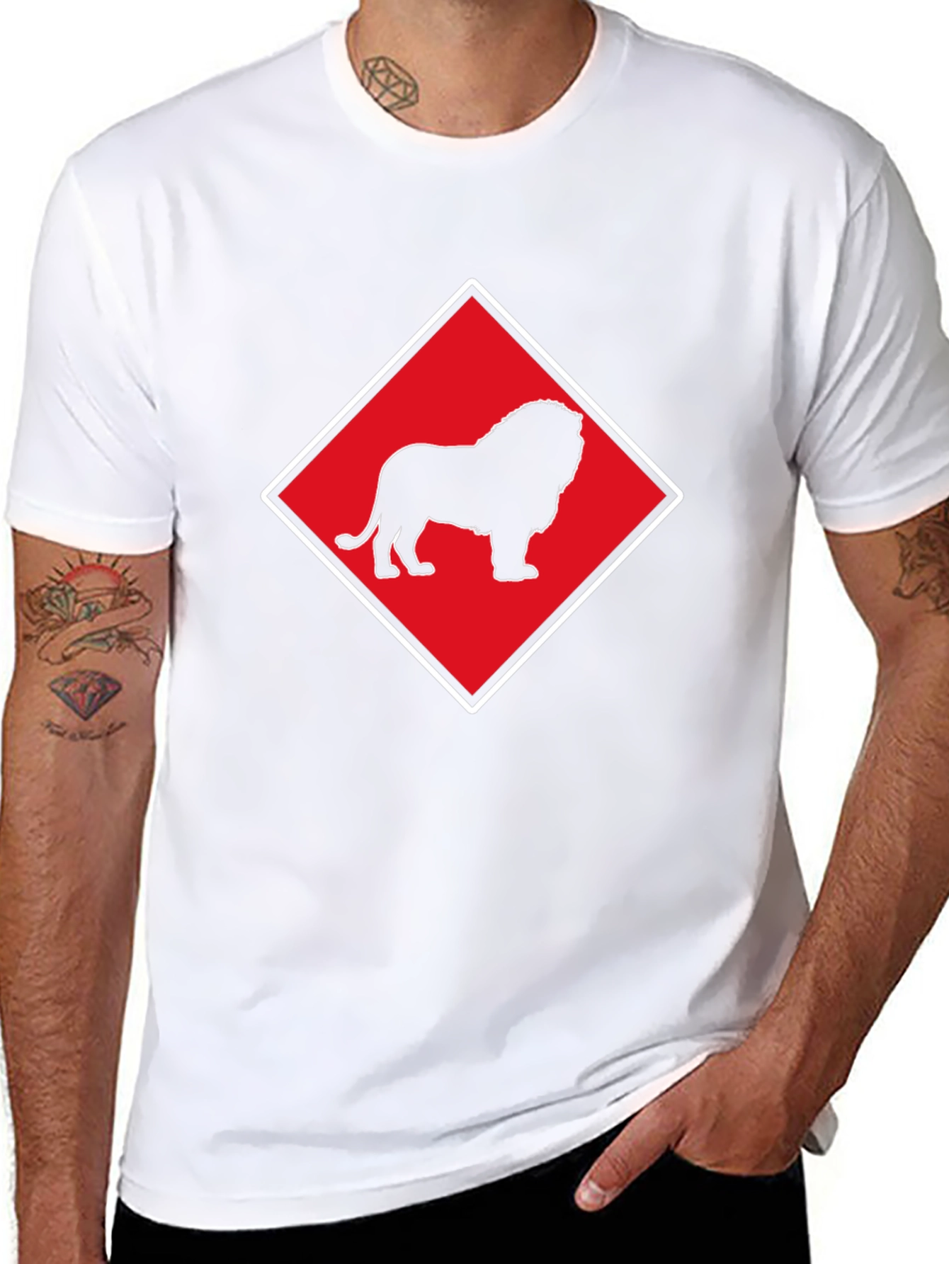 Lion Emblem Black T-Shirt