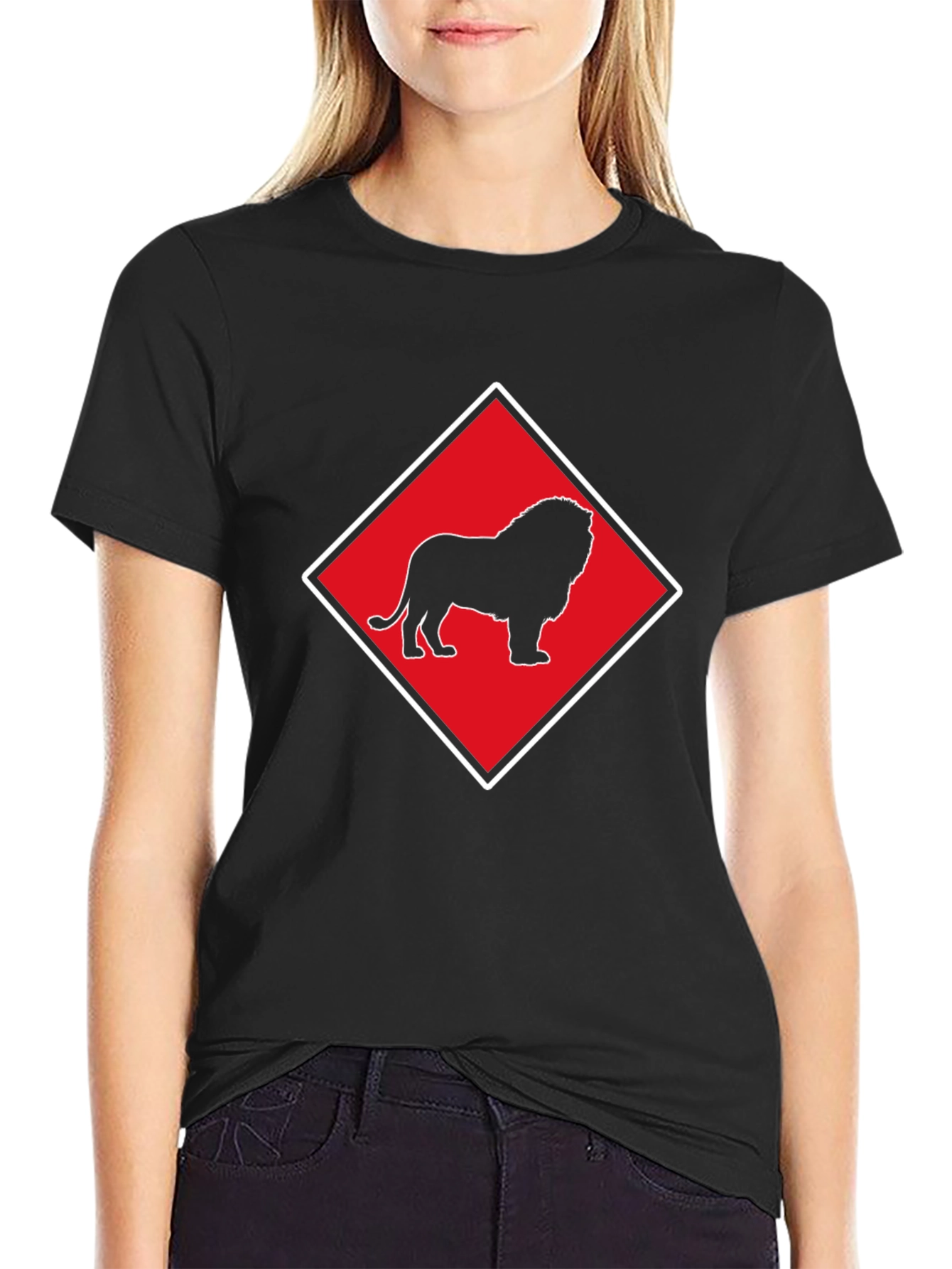 Lion Emblem Black T-Shirt