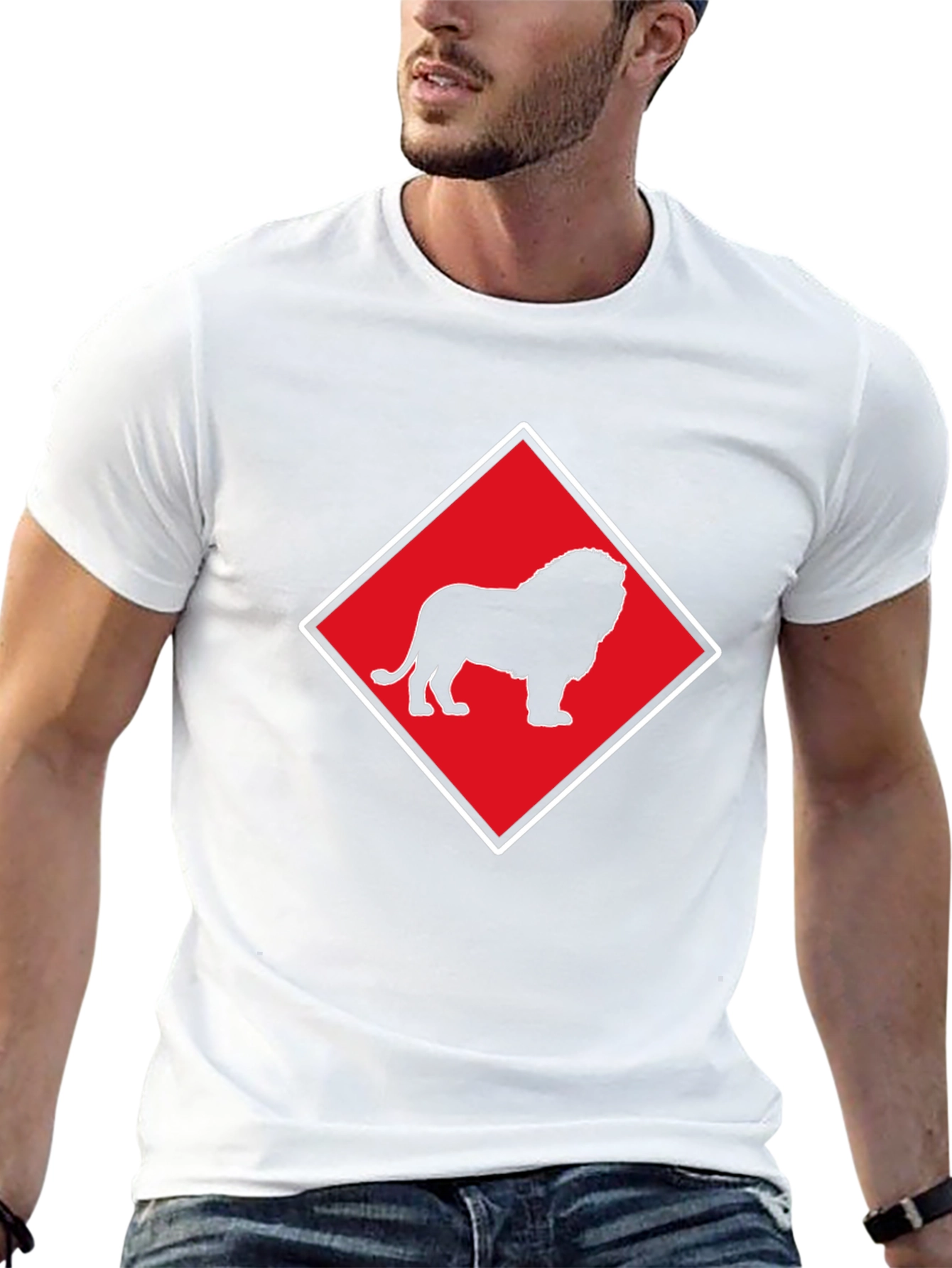 Lion Emblem Black T-Shirt