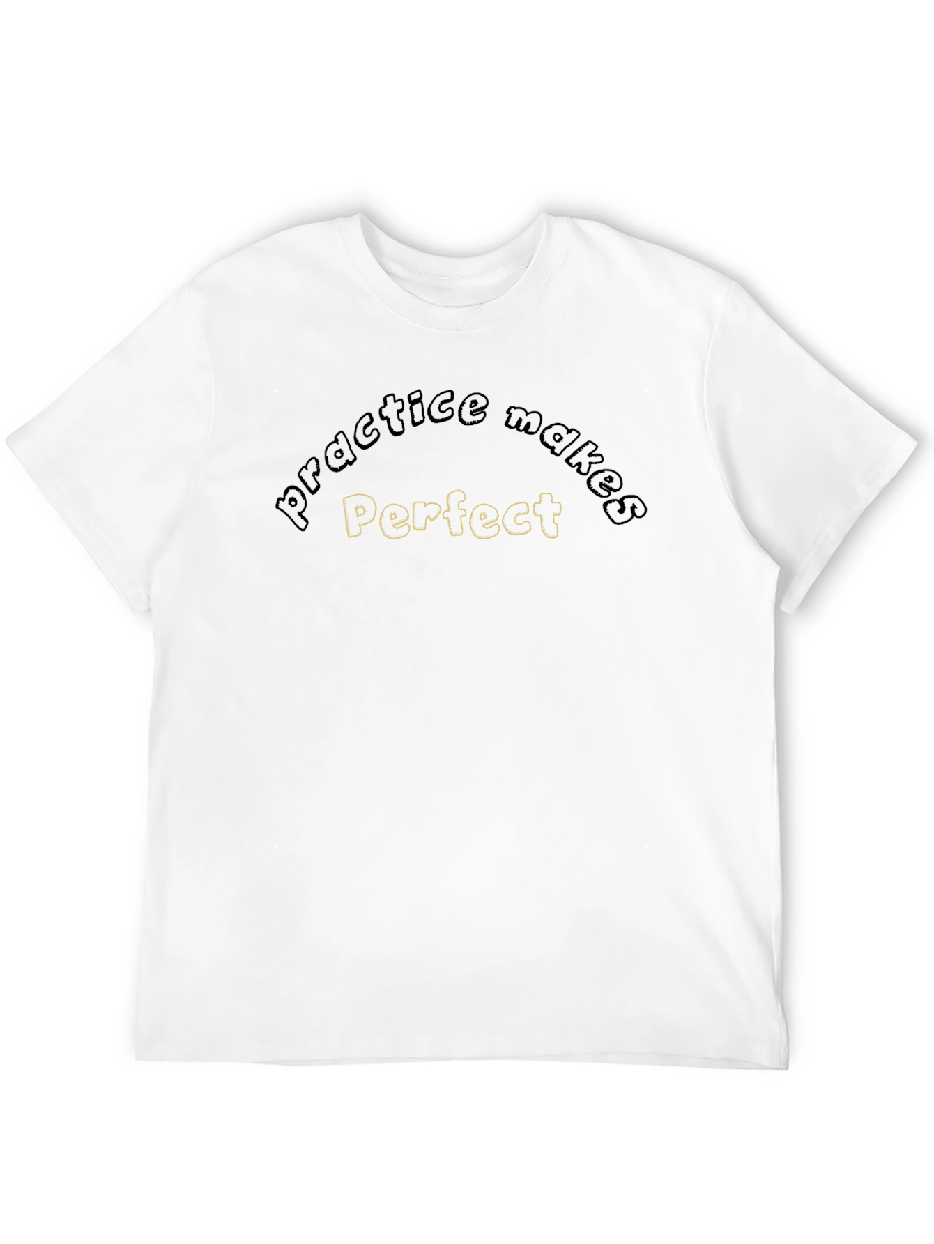 Practice Makes Perfect Black Tee